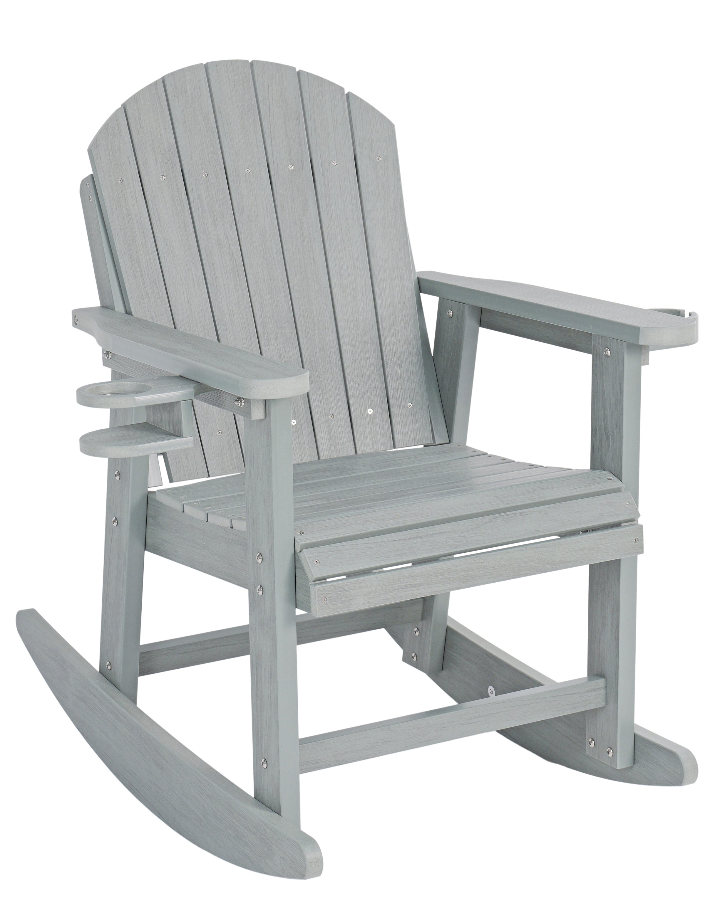 Adirondack Porch Rocker With Wine & Cup Holders