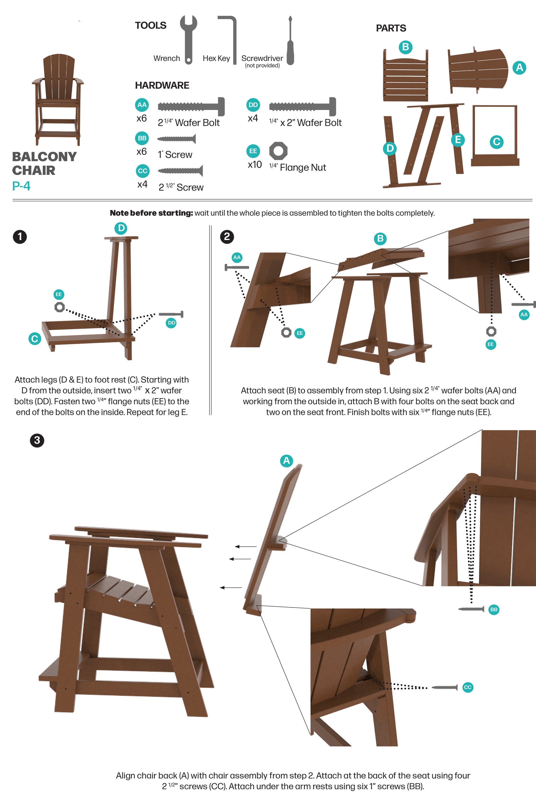 5-Piece Maybeck Adirondack Counter Set