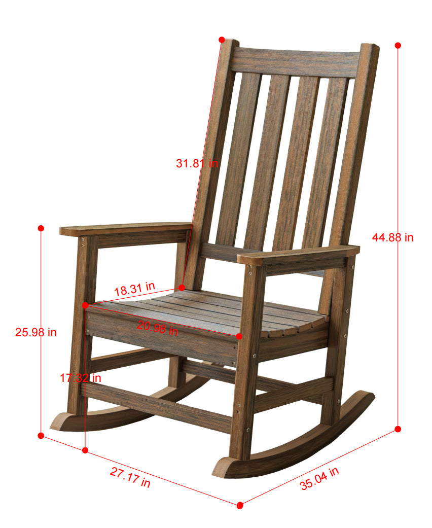 Hillside Porch Rocker King Size