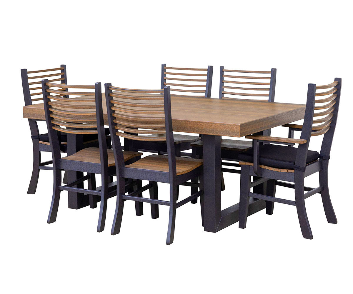 7-Piece Crystal Dining Set - New