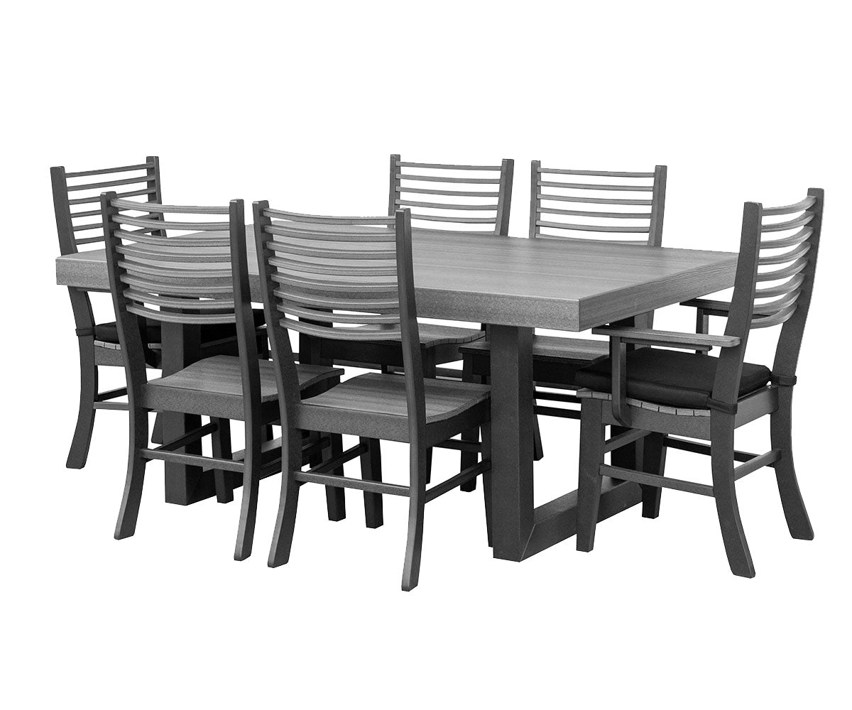 7-Piece Crystal Dining Set - New