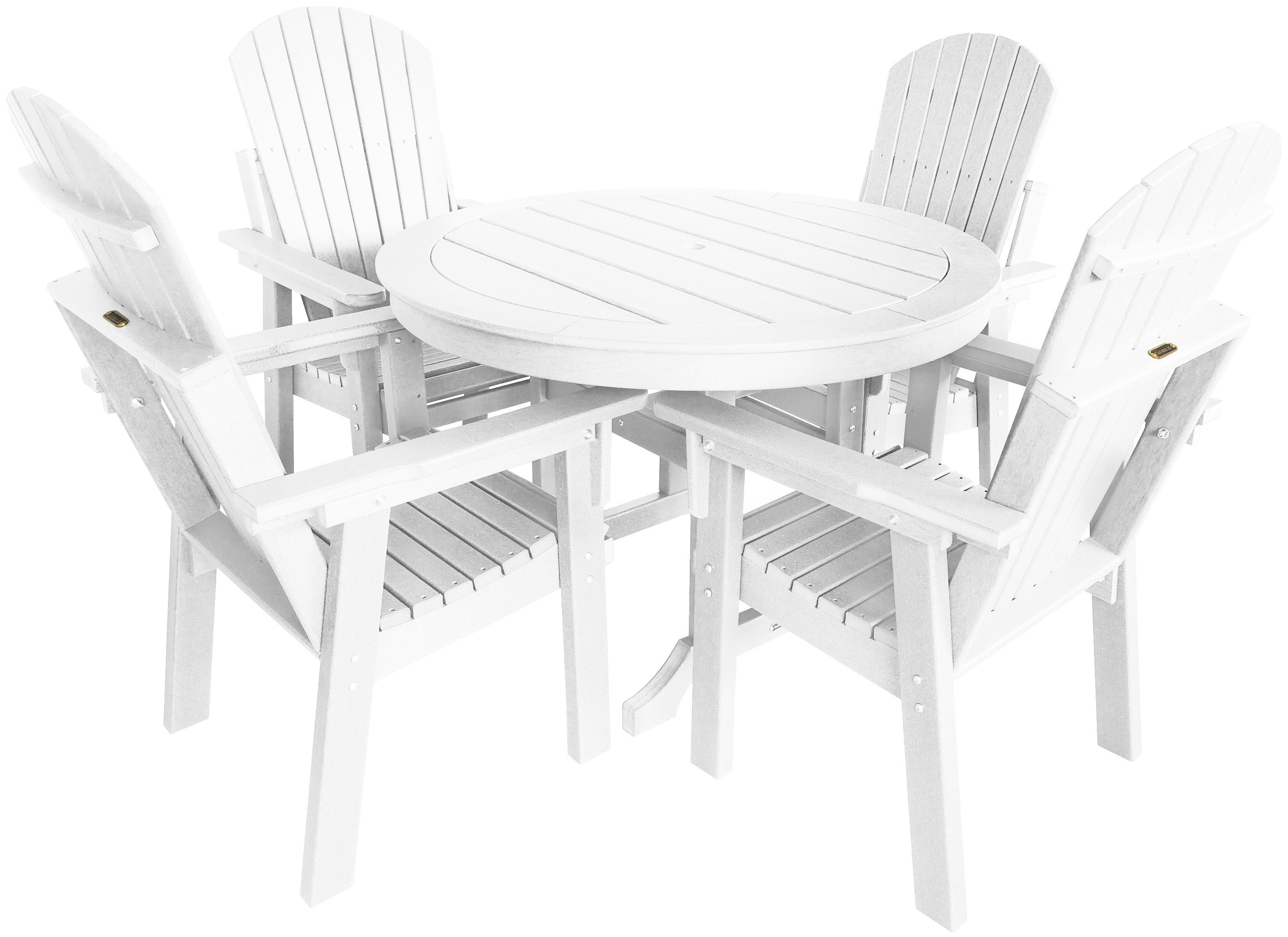 5-Piece Lakeside Adirondack Dining Table Set