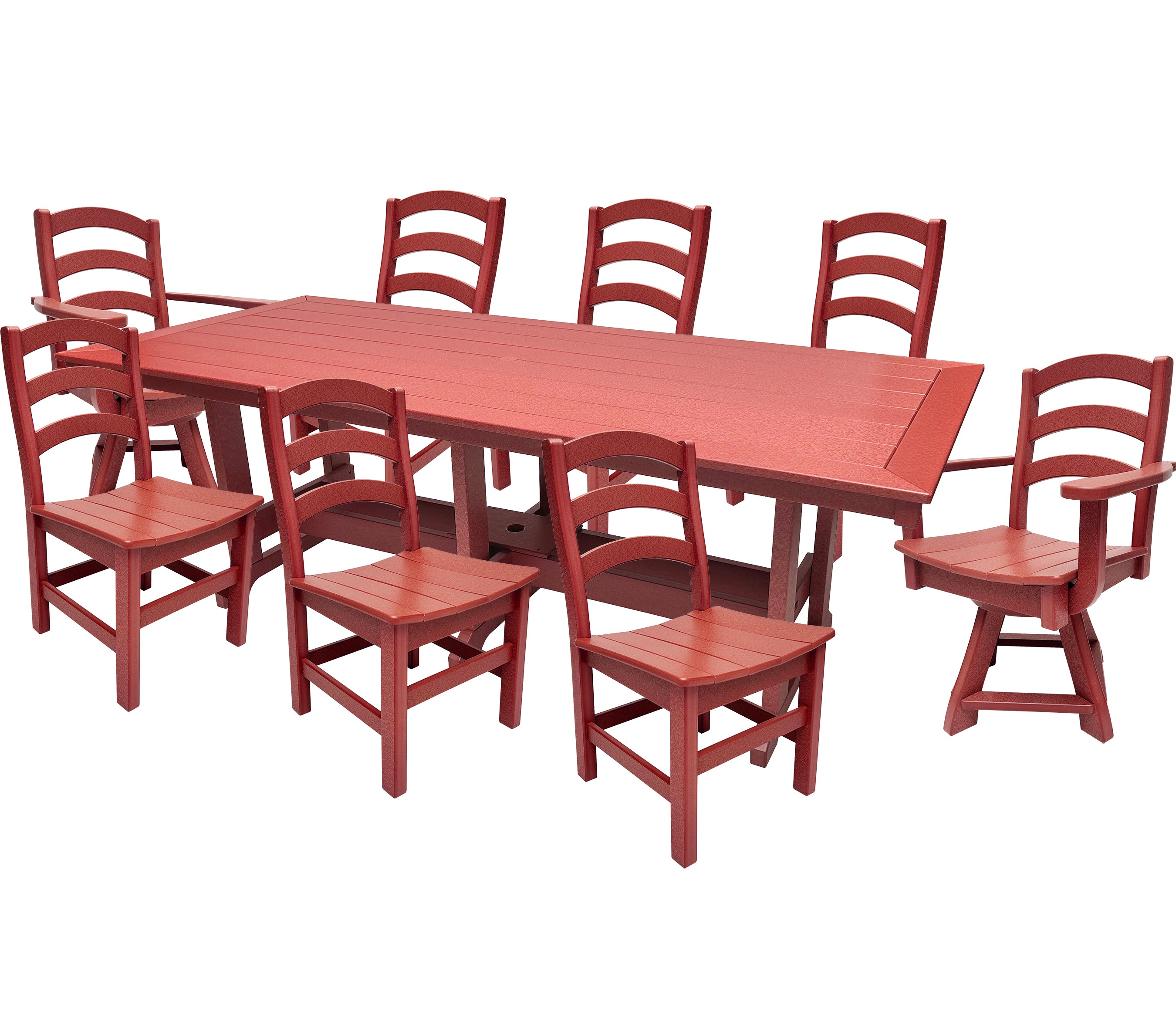 9-Piece Gardenia Dining Set With Two Swivel Chairs