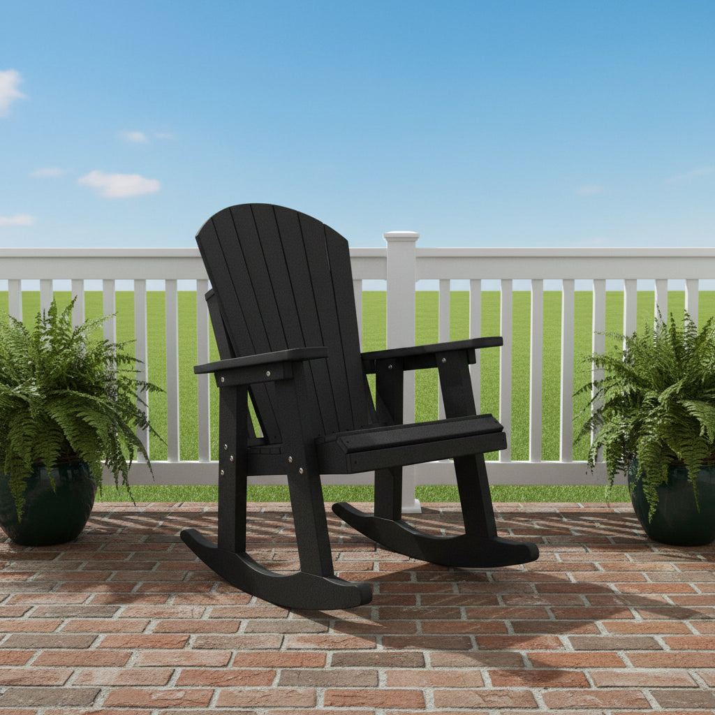 Set of 4 Adirondack Porch Rockers Lakeside Collection