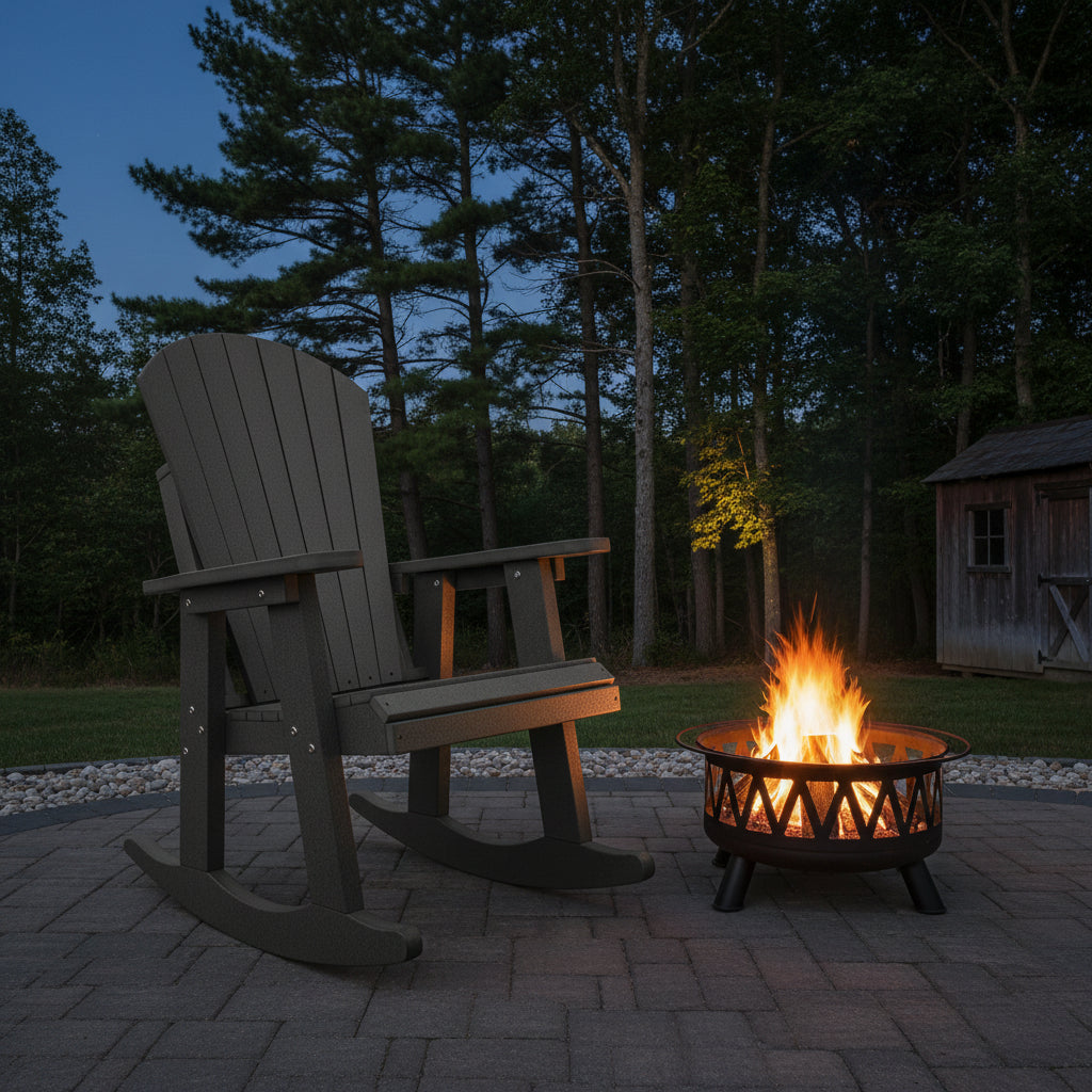 Set of 4 Adirondack Porch Rockers Lakeside Collection