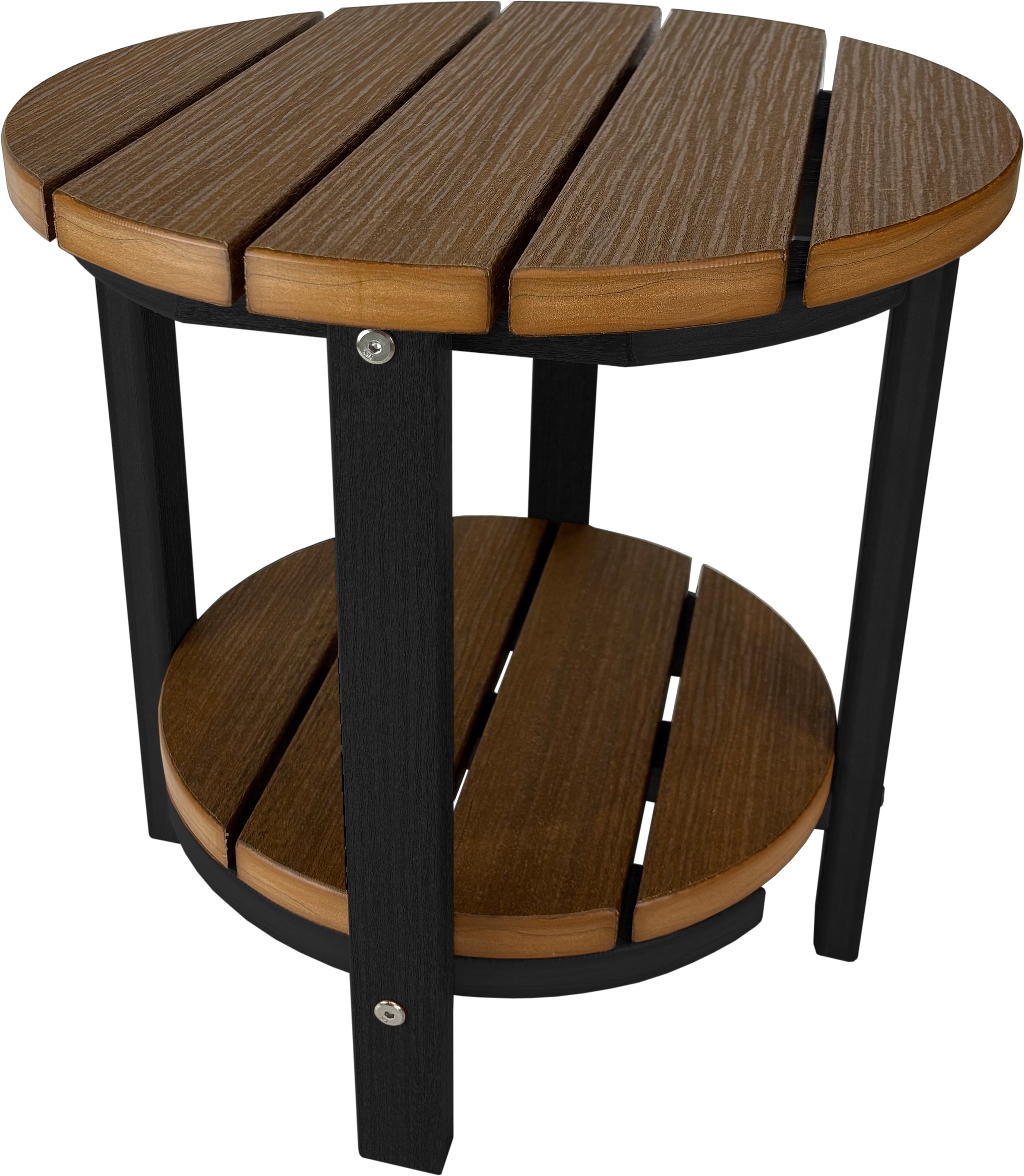 3-Piece Adirondack Swivel Gliders With Two Tier End Table