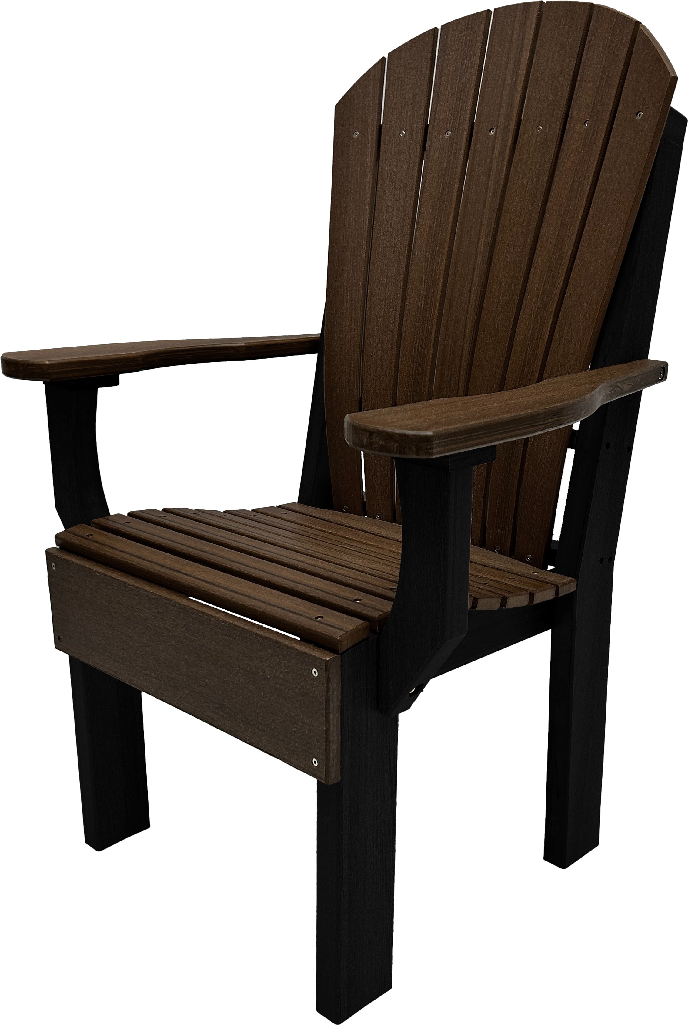 7-Piece Farmhouse Adirondack Dining Table Set With 2 Arm Chairs And 4 Side Chairs