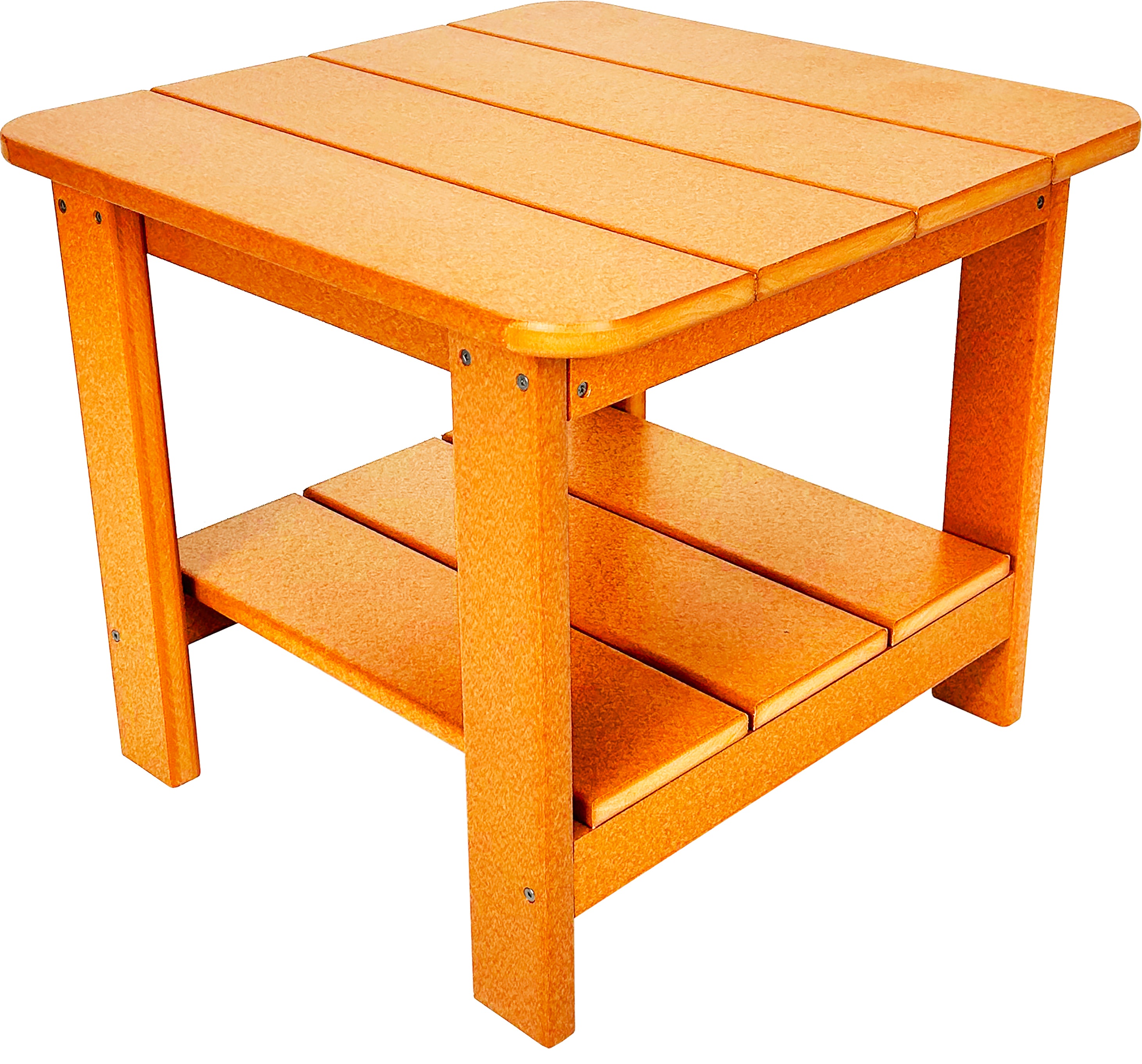 Set of 2 Adirondack Single Gliders With Two Tier End Table