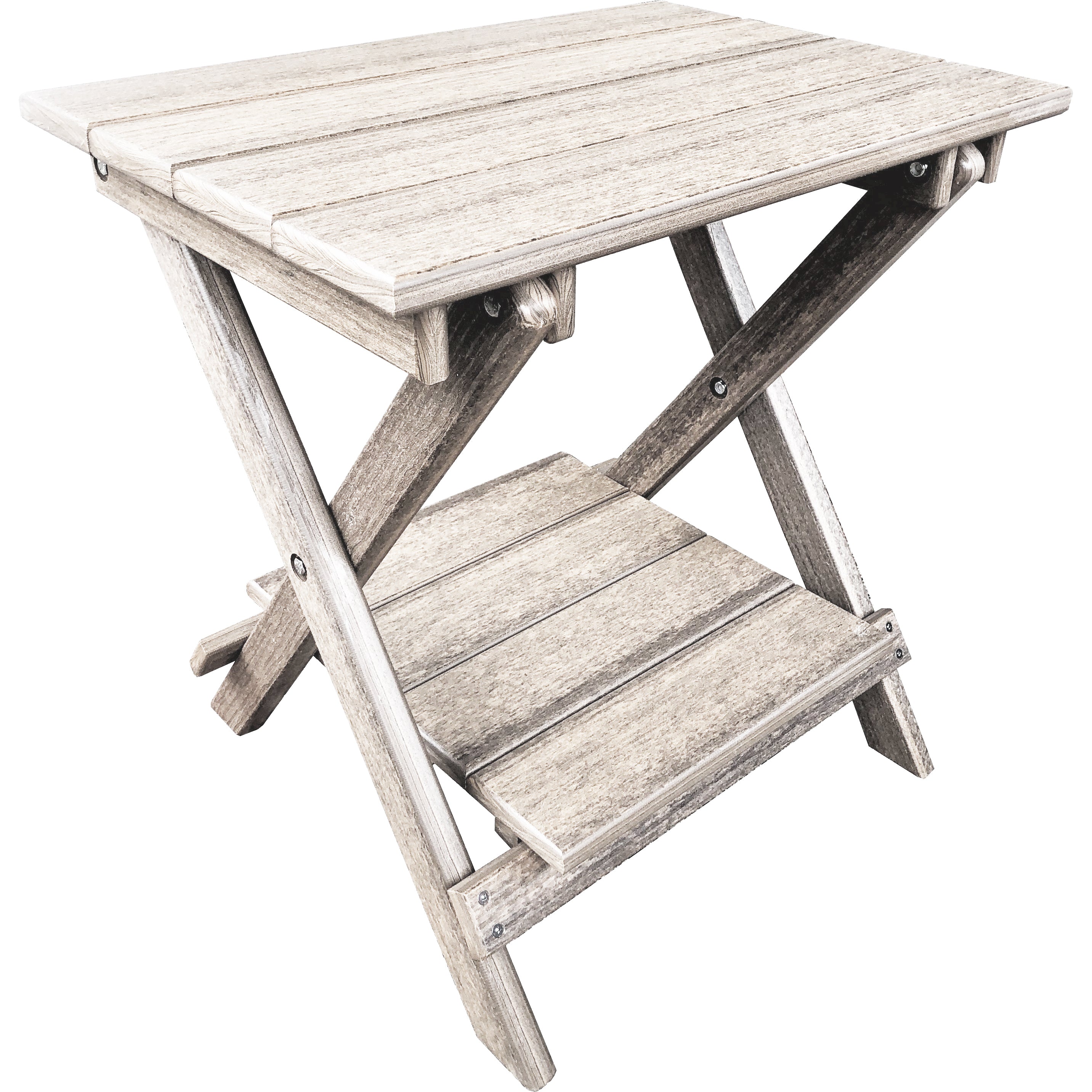 Folding Side Table w/ Removable Serving Tray - Ships Fully Assembled