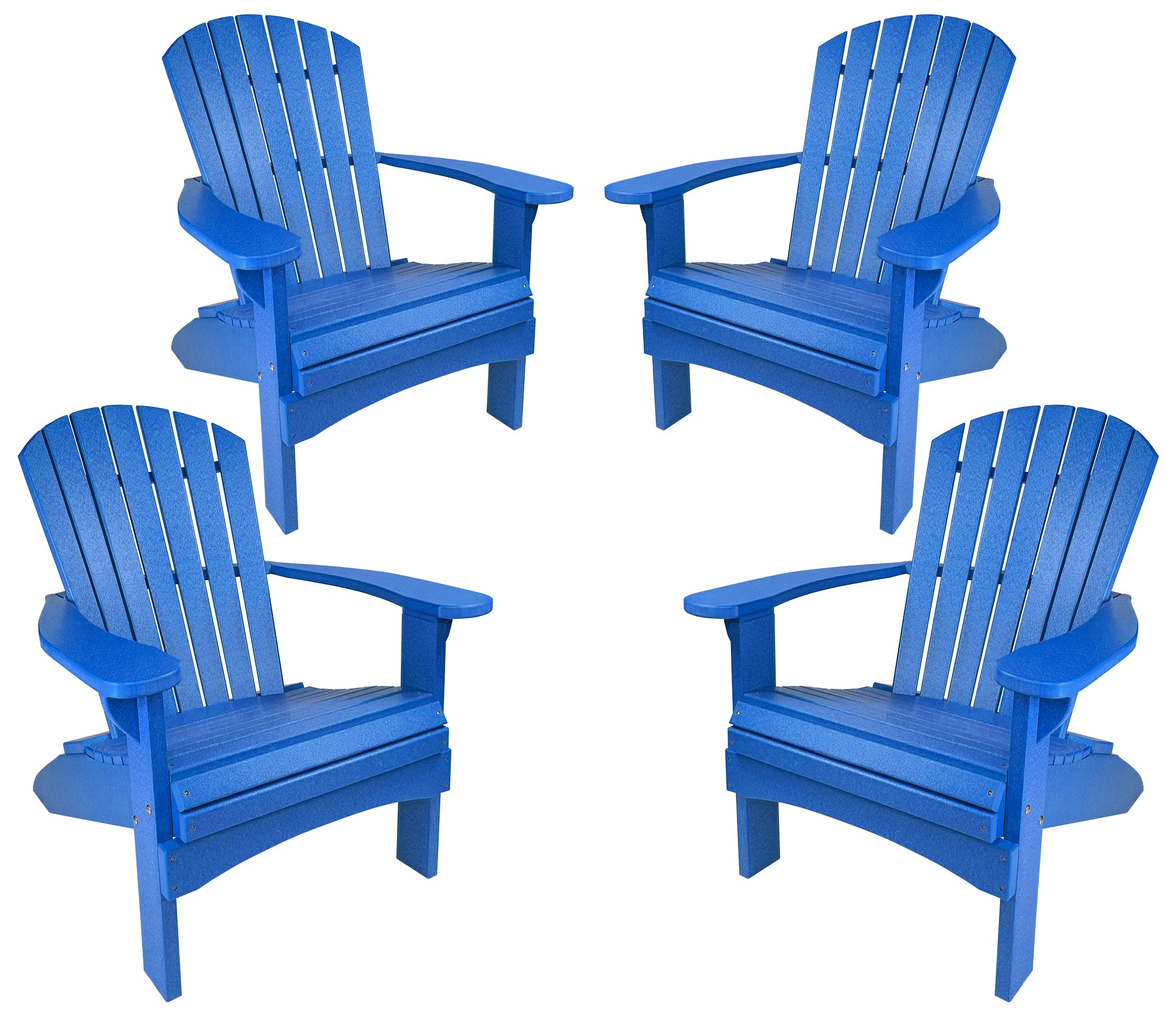Set of 4 Adirondack Chairs Original King Size