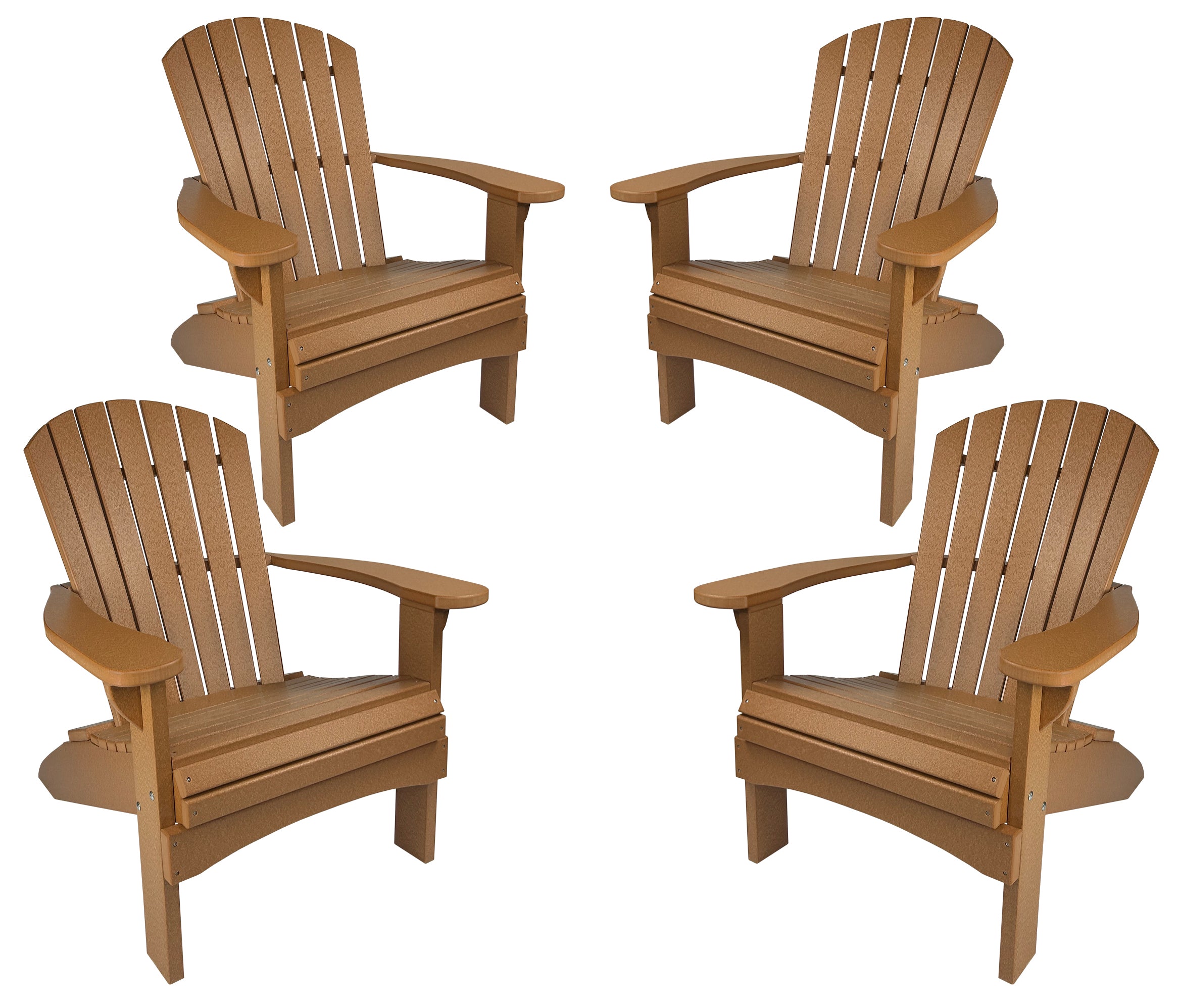 Set of 4 Adirondack Chairs Original King Size