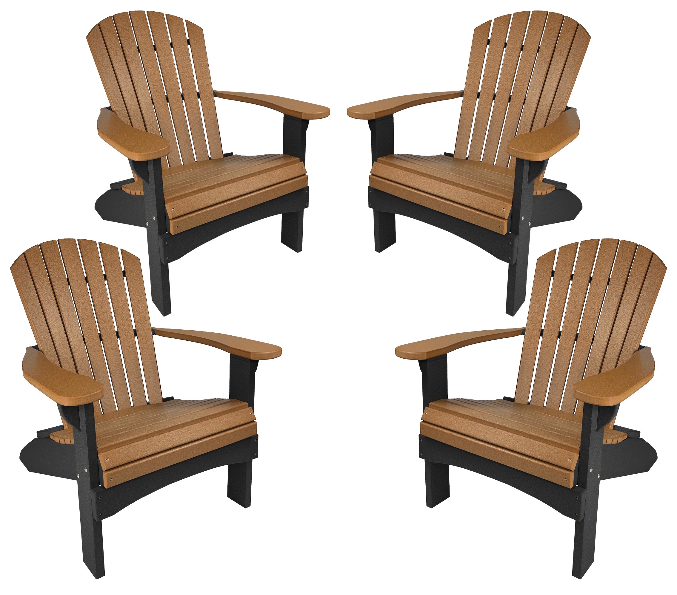 Set of 4 Adirondack Chairs Original King Size