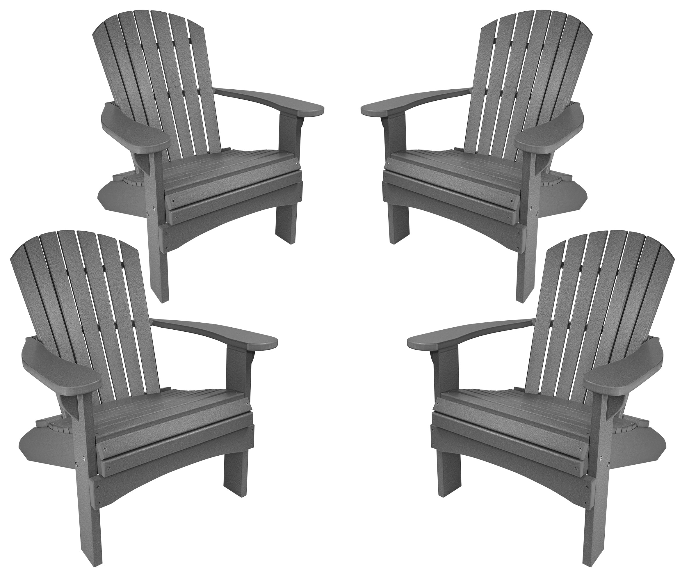 Set of 4 Adirondack Chairs Original King Size