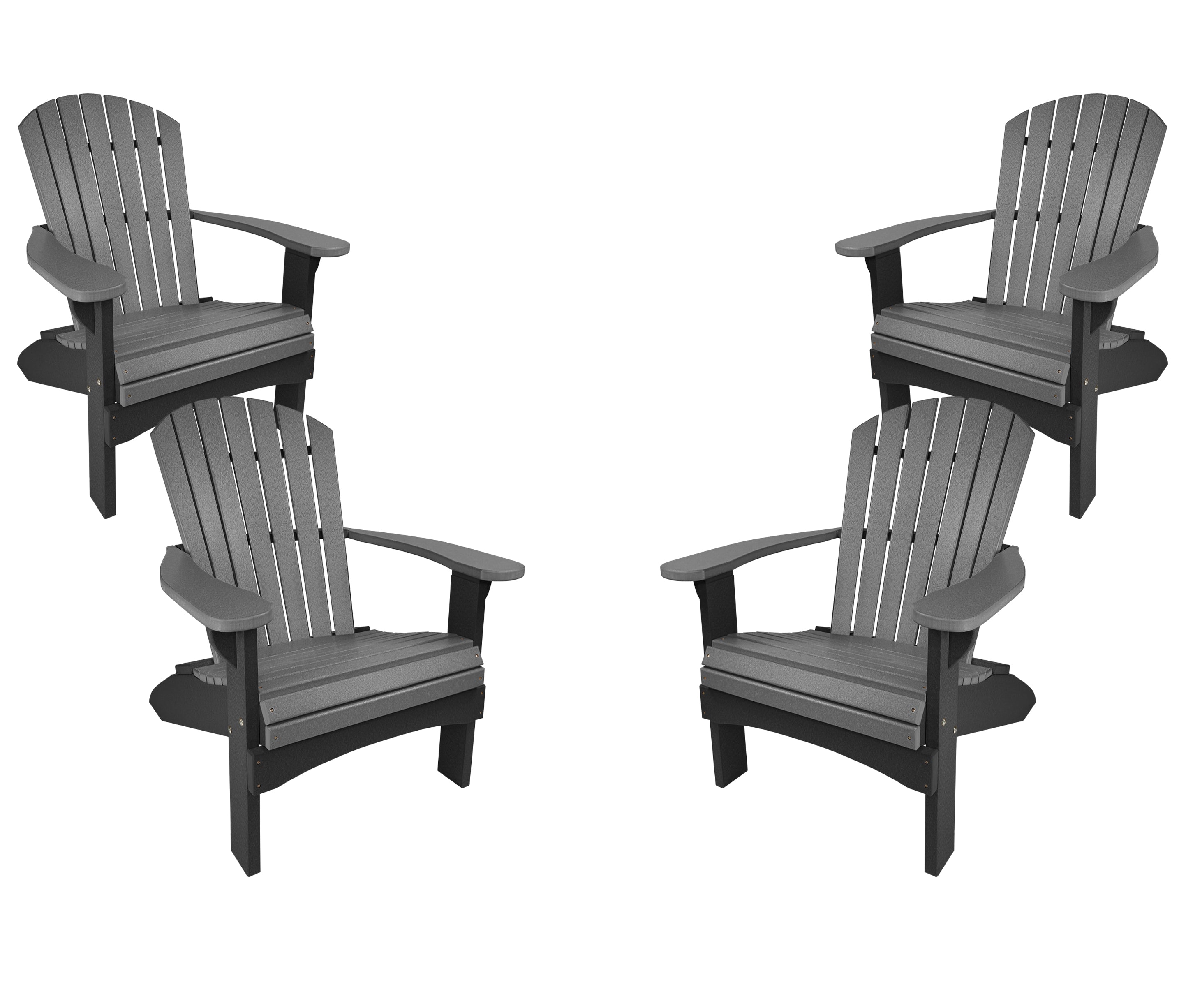 Set of 4 Adirondack Chairs Original King Size