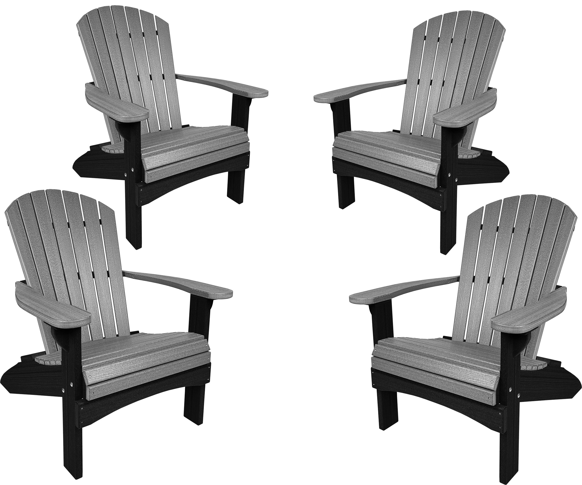 Set of 4 Adirondack Chairs Original King Size