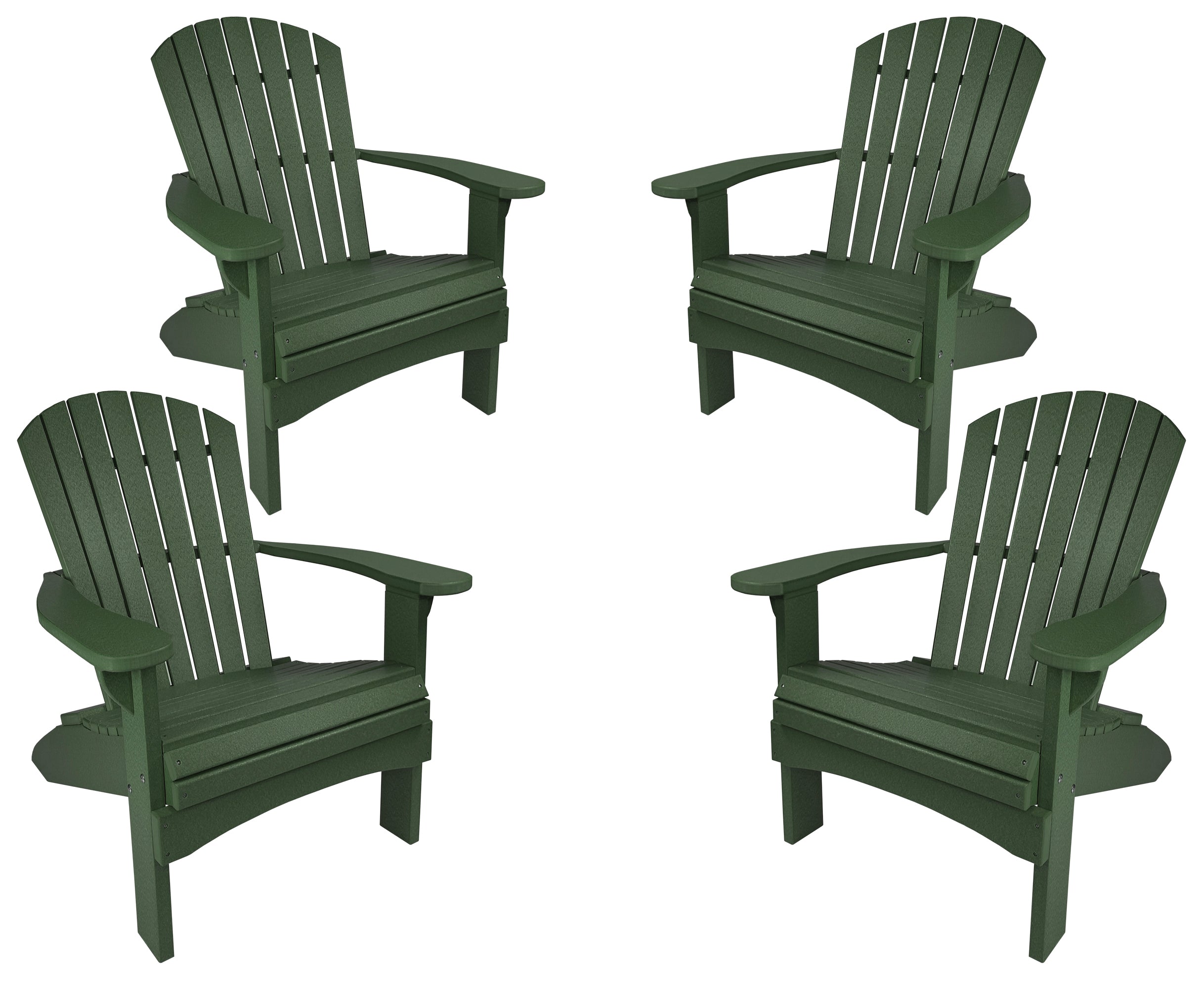 Set of 4 Adirondack Chairs Original King Size