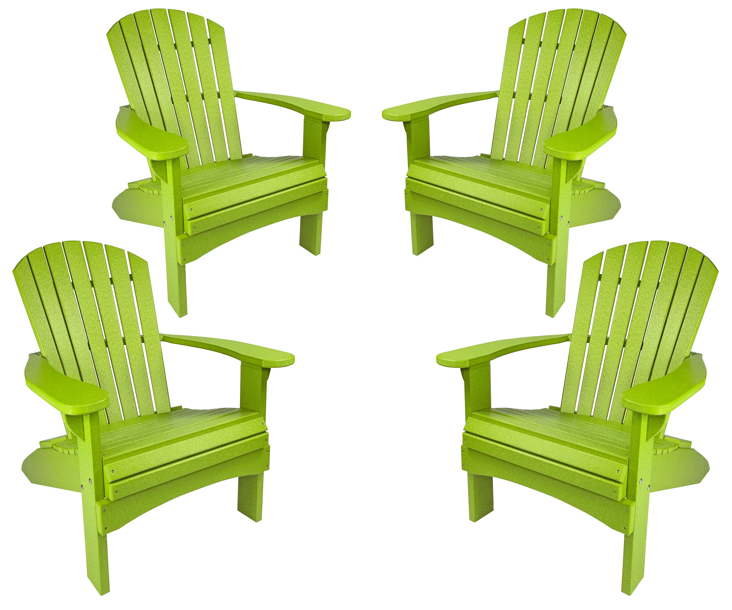 Set of 4 Adirondack Chairs Original King Size