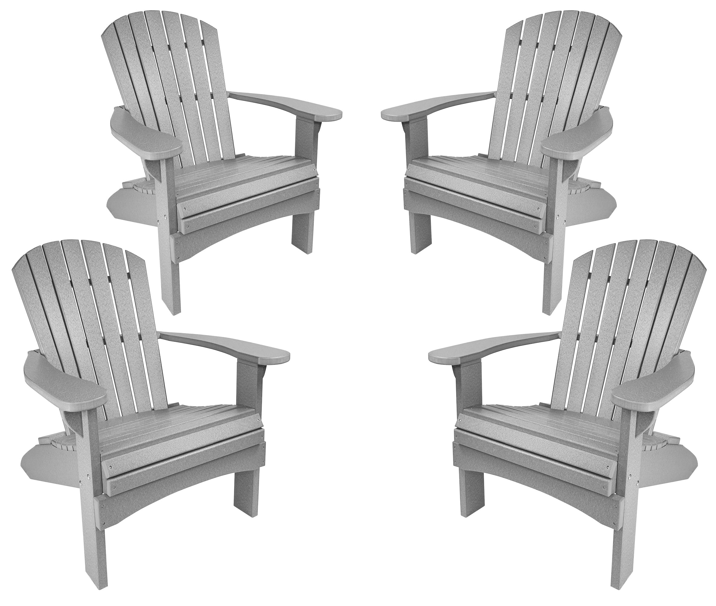 Set of 4 Adirondack Chairs Original King Size