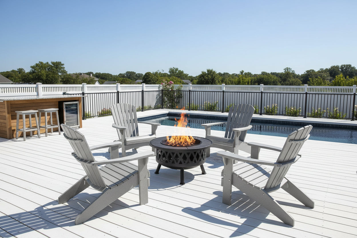 Set of 4 Adirondack Chairs Original King Size