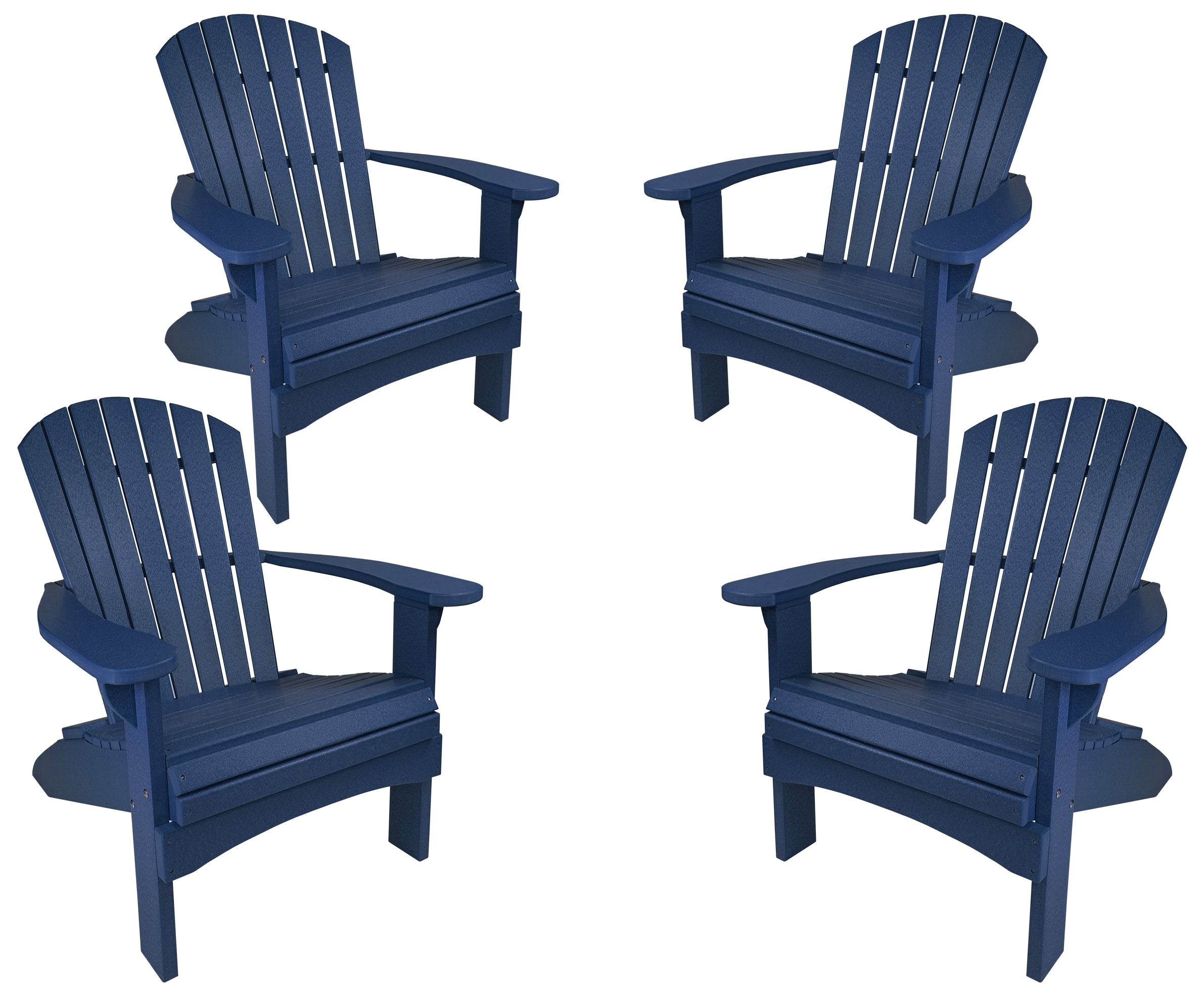 Set of 4 Adirondack Chairs Original King Size