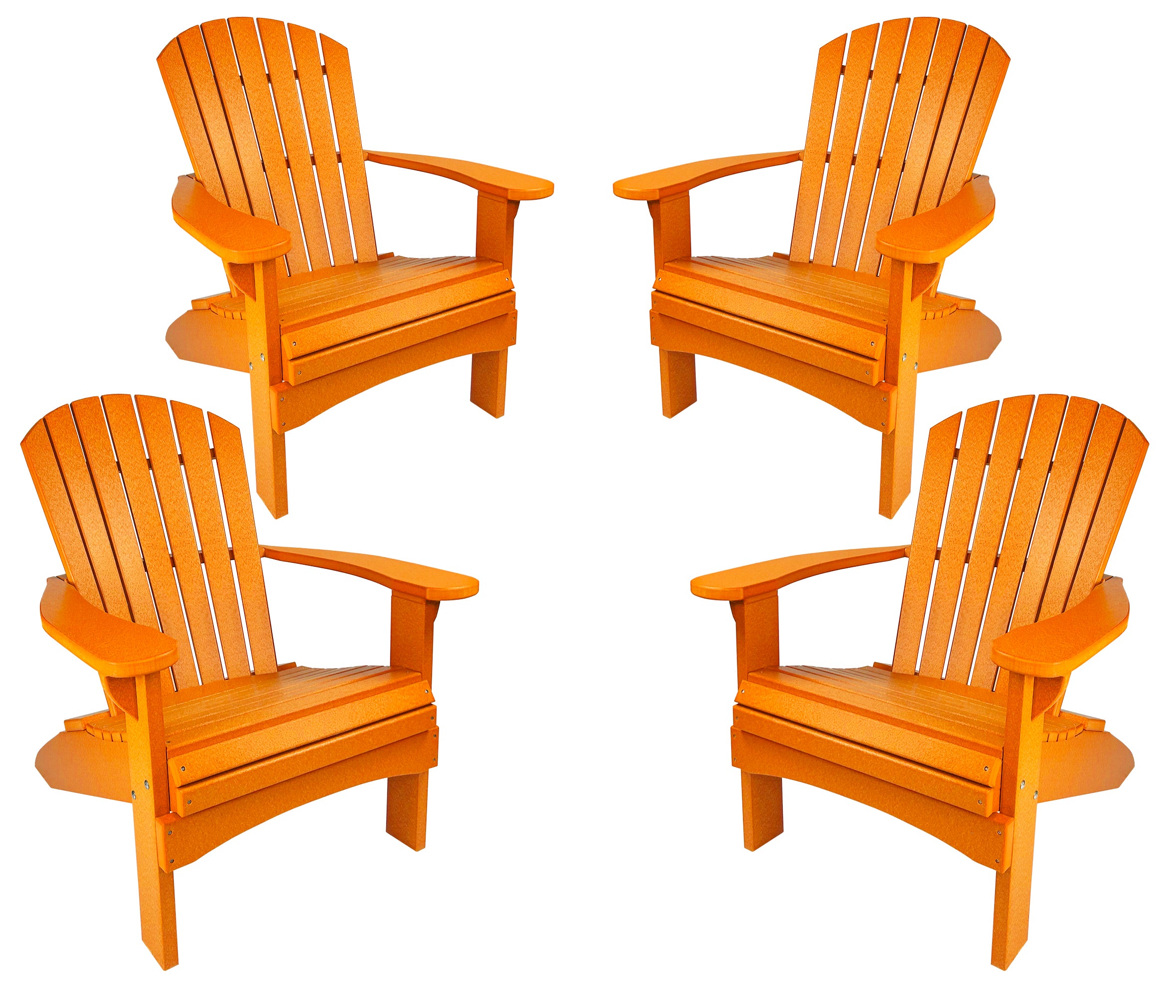 Set of 4 Adirondack Chairs Original King Size