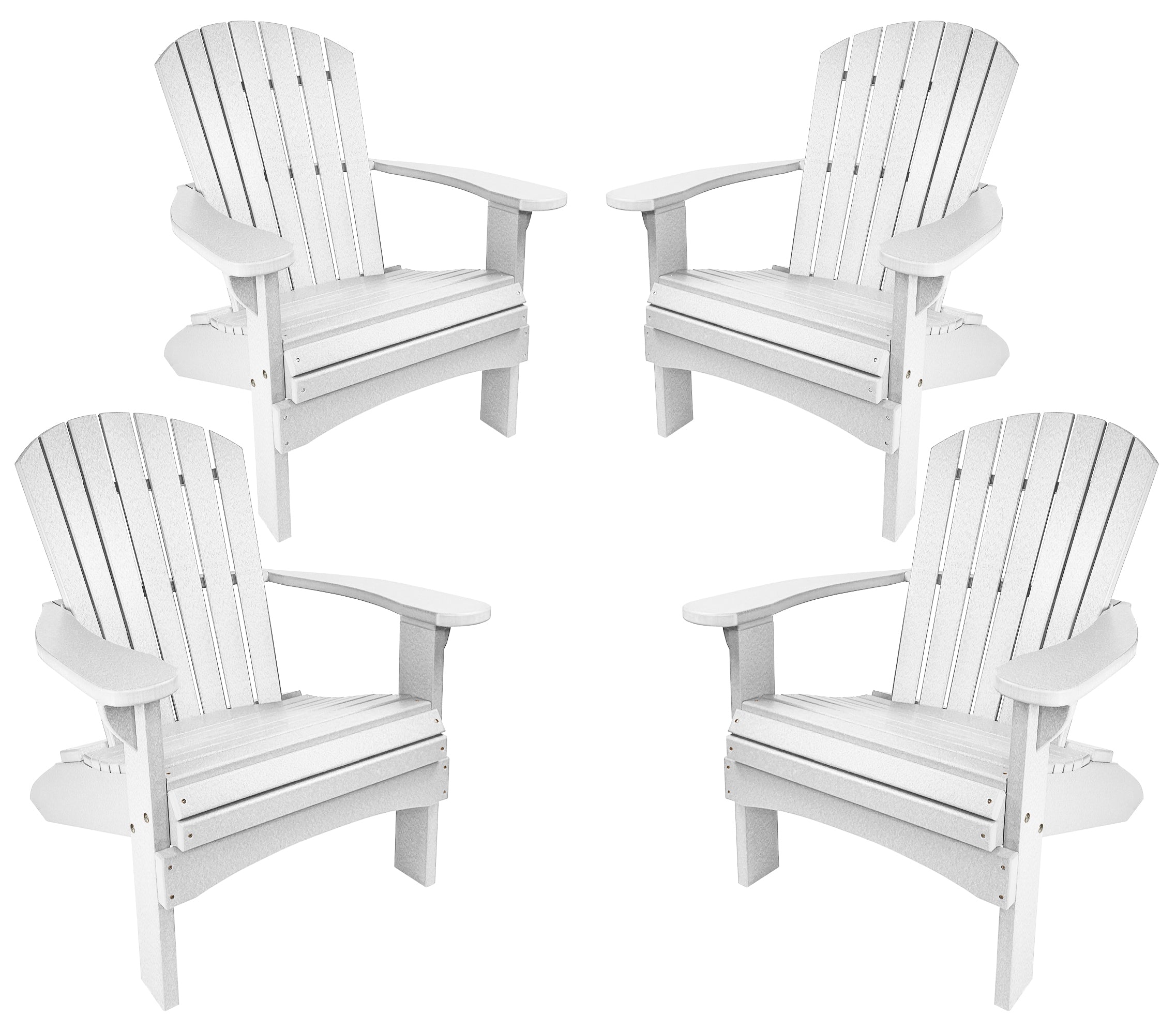 Set of 4 Adirondack Chairs Original King Size