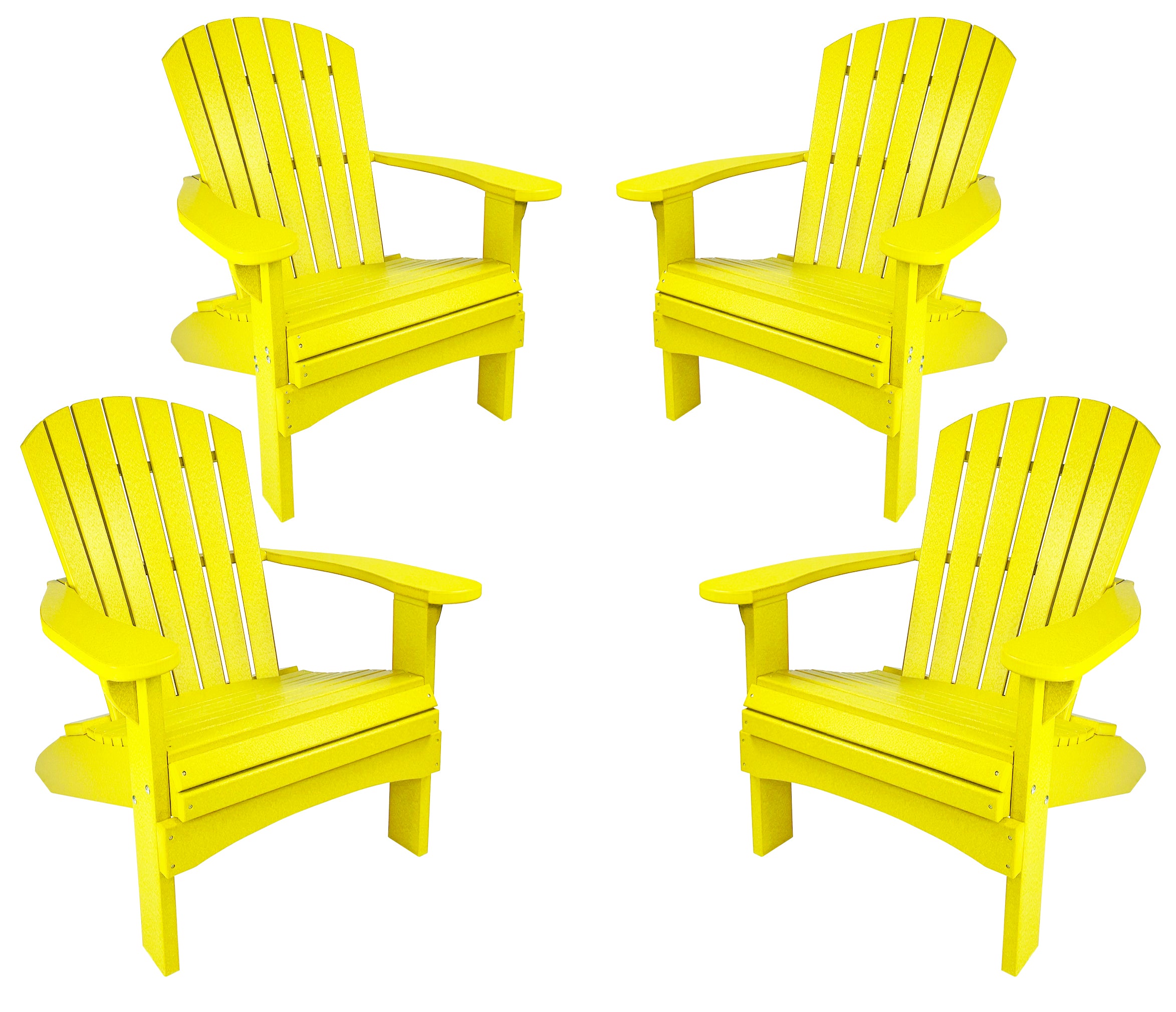 Set of 4 Adirondack Chairs Original King Size