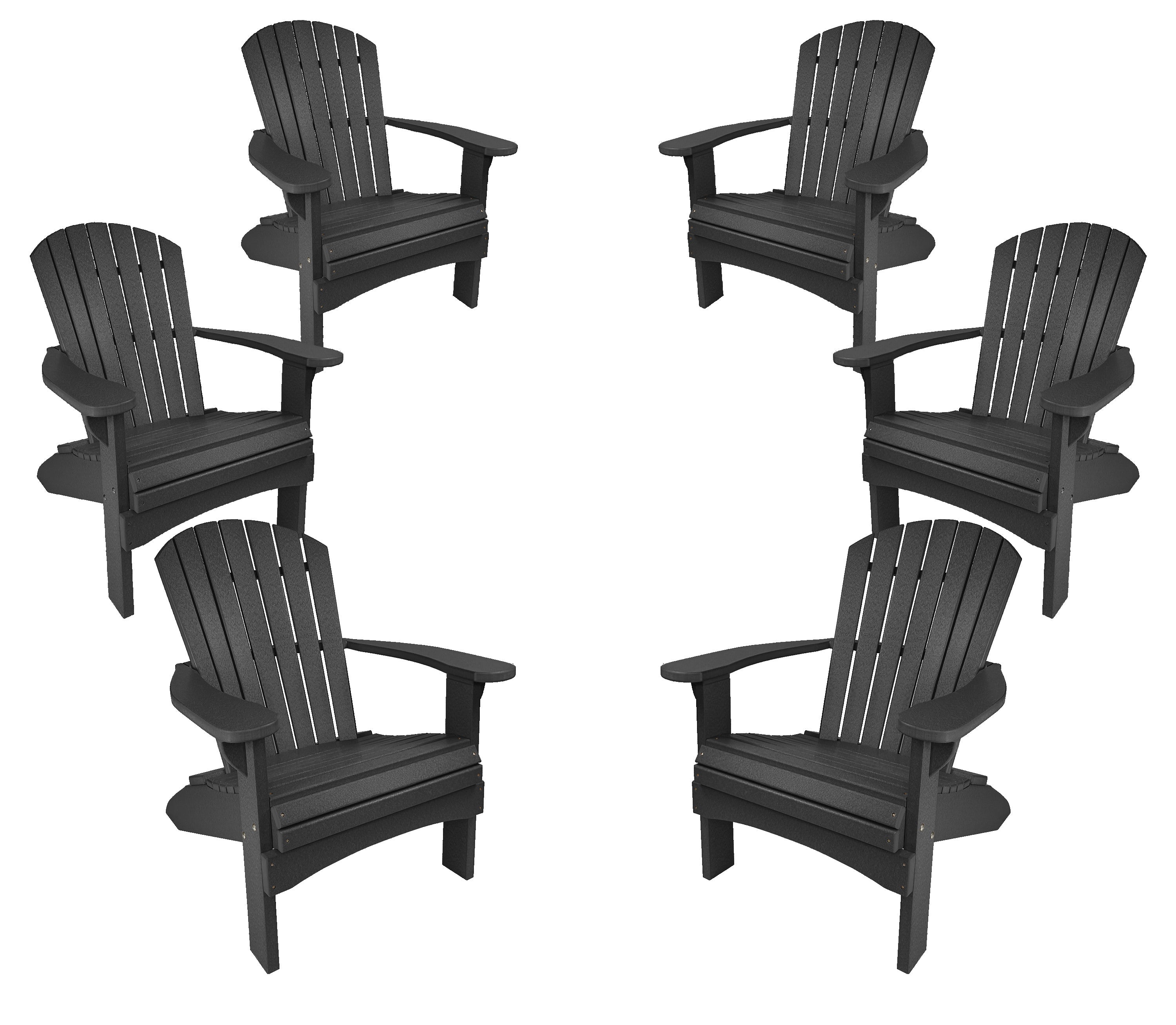 Set of 6 Adirondack Chairs Original King Size