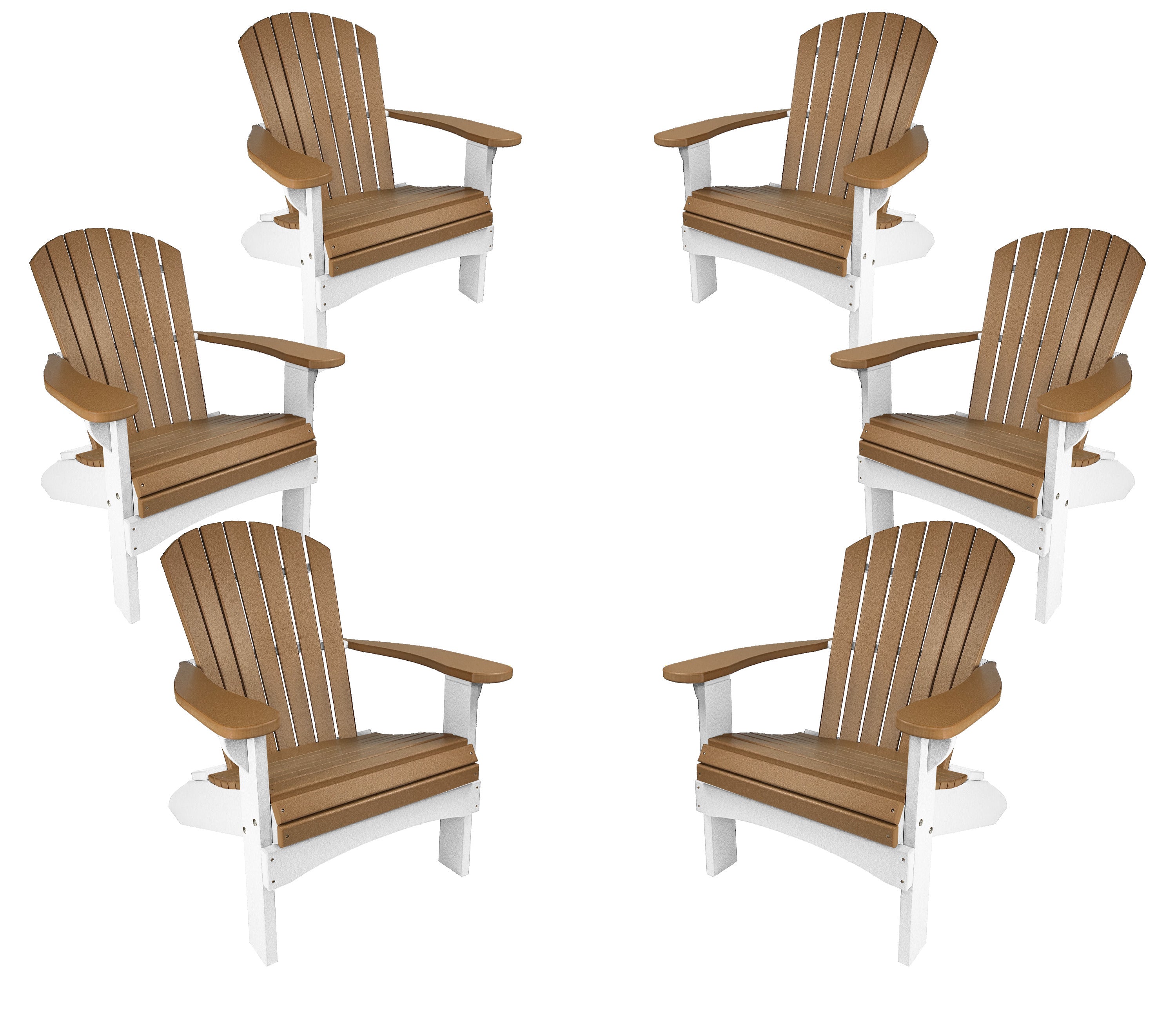 Set of 6 Adirondack Chairs Original King Size