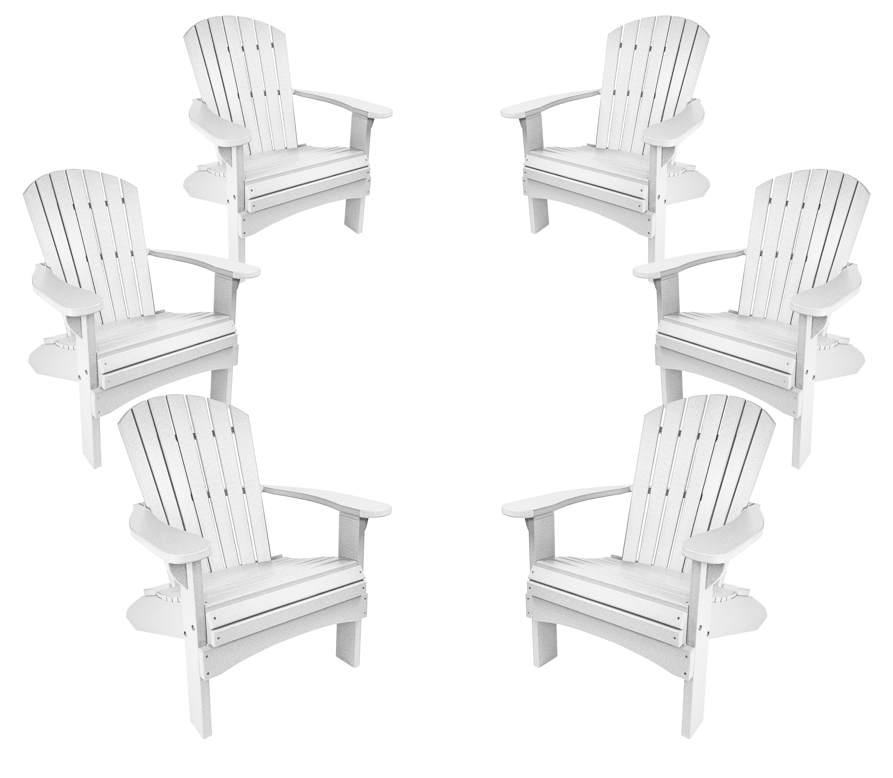 Set of 6 Adirondack Chairs Original King Size