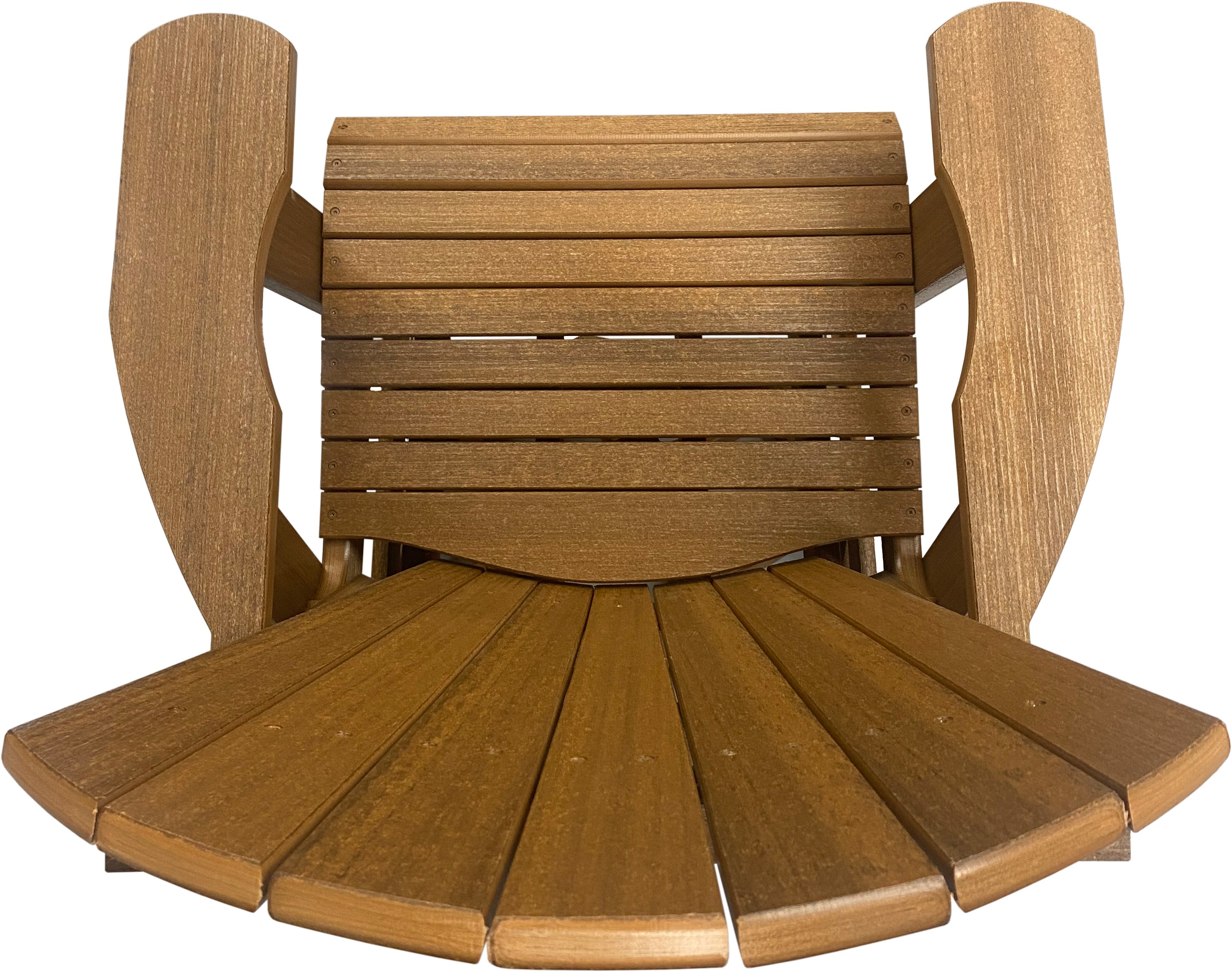 3-Piece Adirondack Swivel Gliders With Two Tier End Table