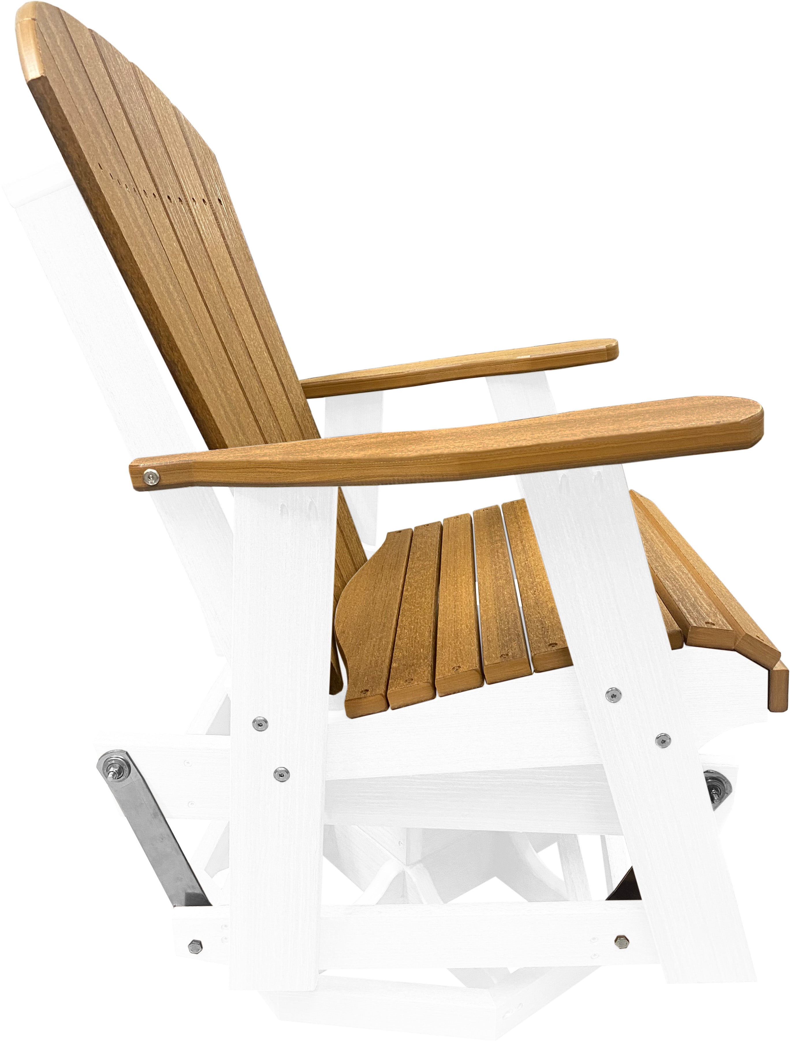 3-Piece Adirondack Swivel Gliders With Two Tier End Table