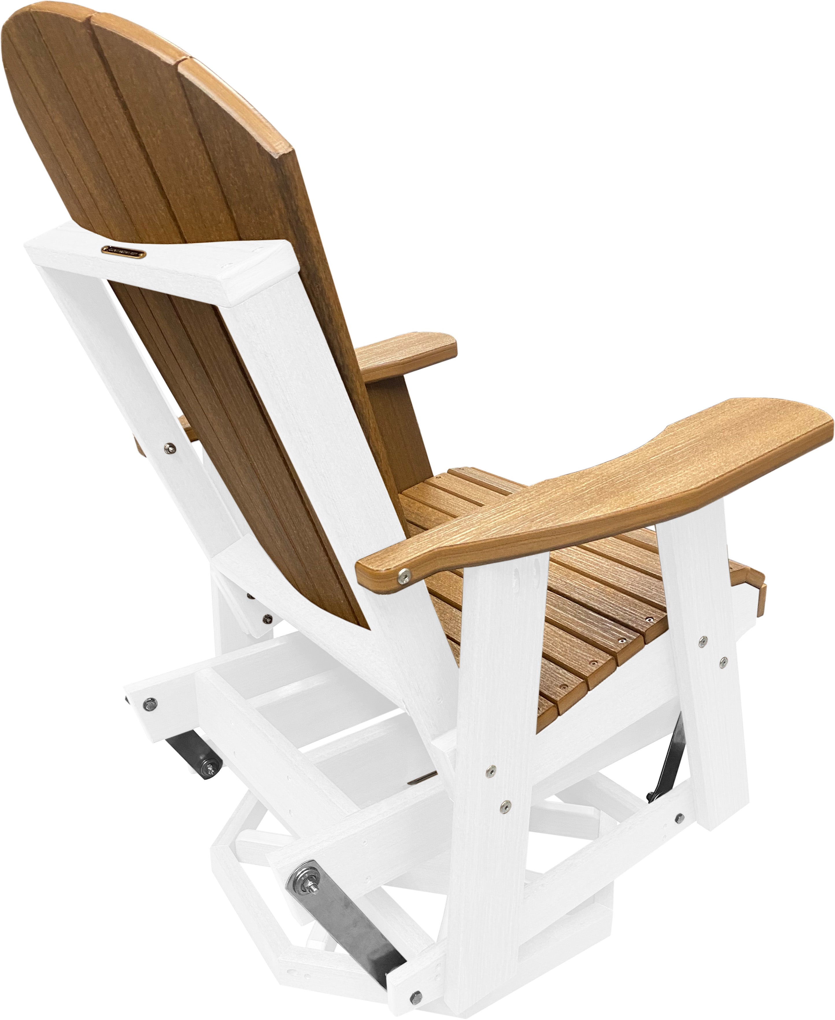 3-Piece Adirondack Swivel Gliders With Two Tier End Table