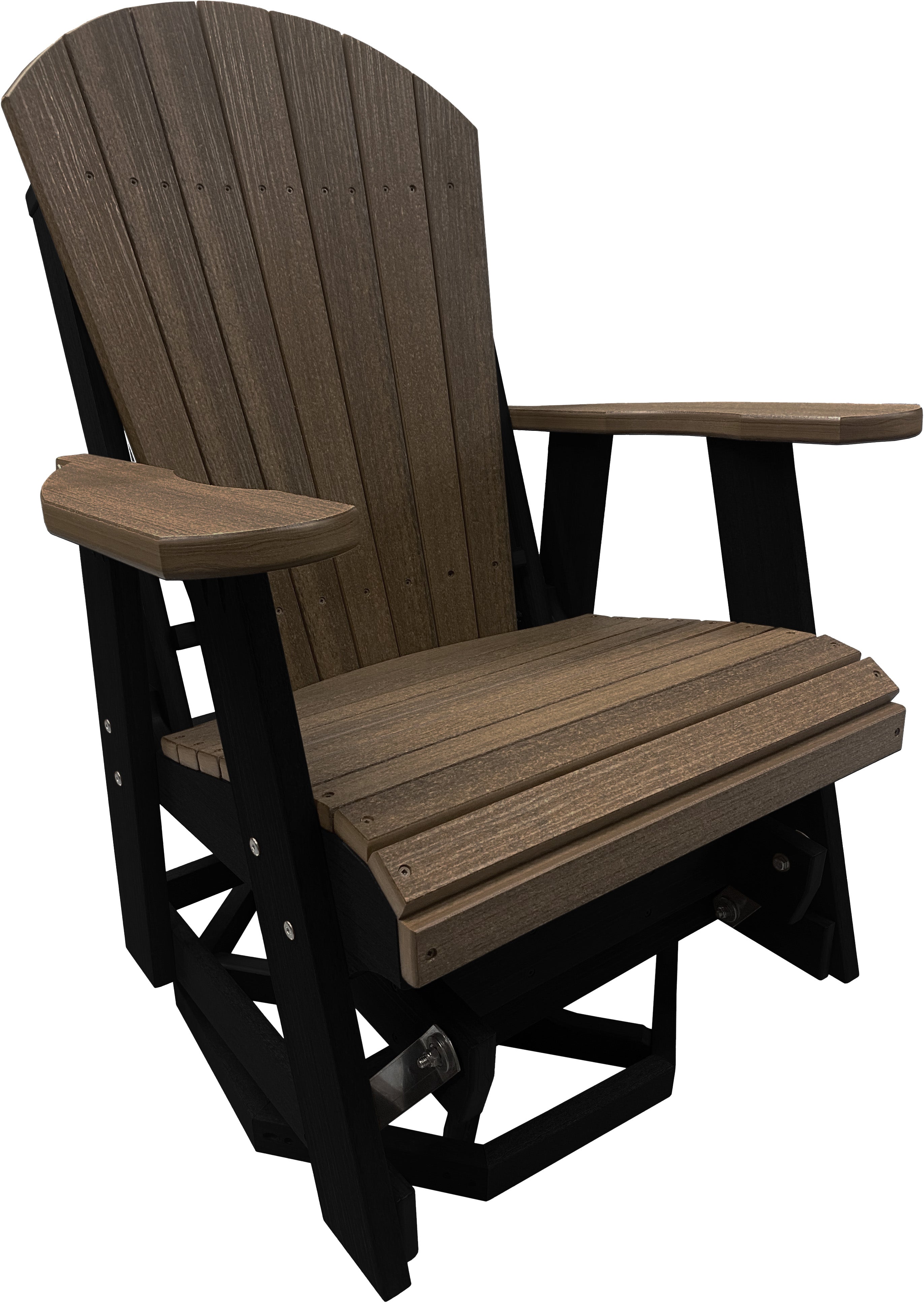 3-Piece Adirondack Swivel Gliders With Two Tier End Table