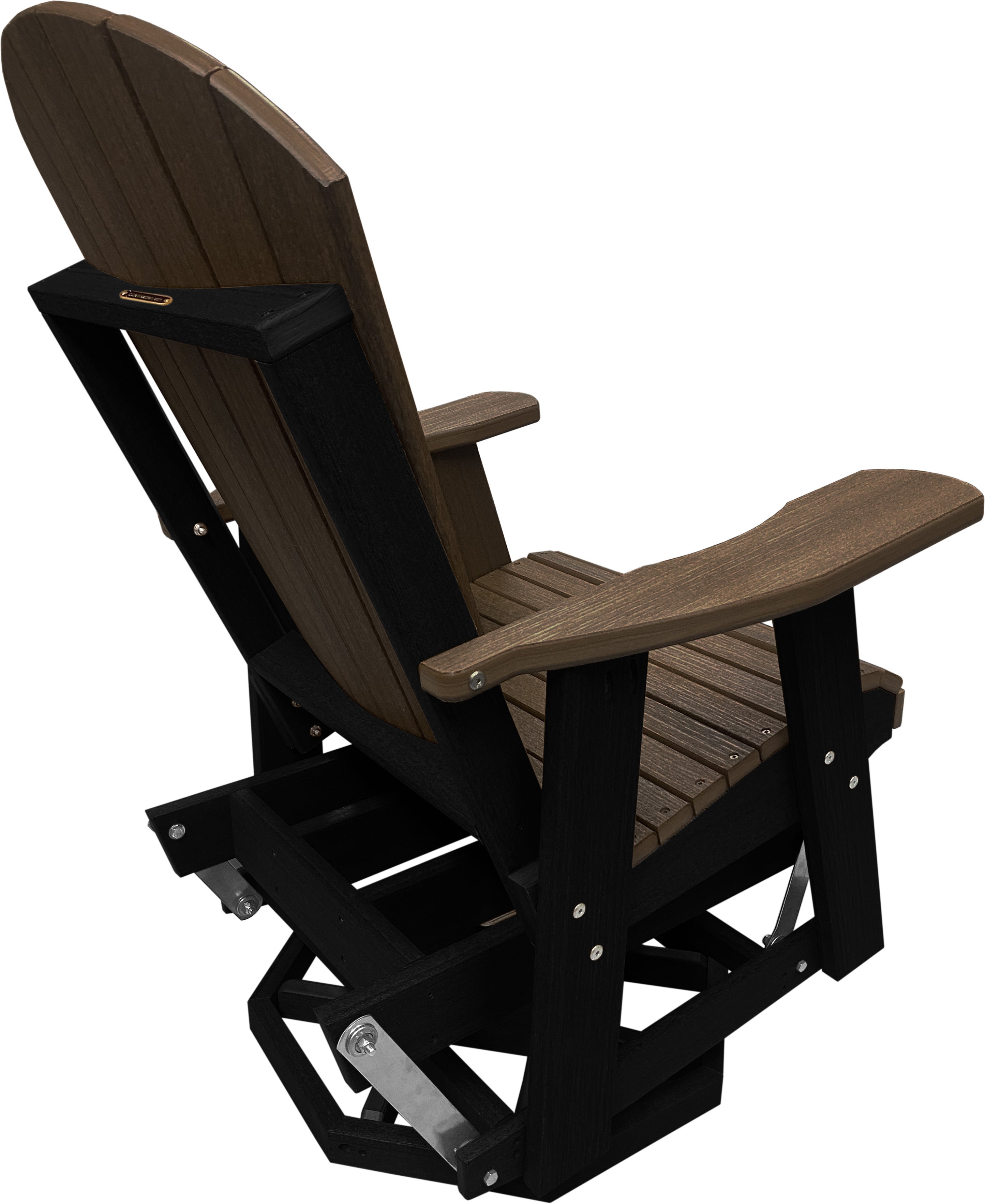 3-Piece Adirondack Swivel Gliders With Two Tier End Table