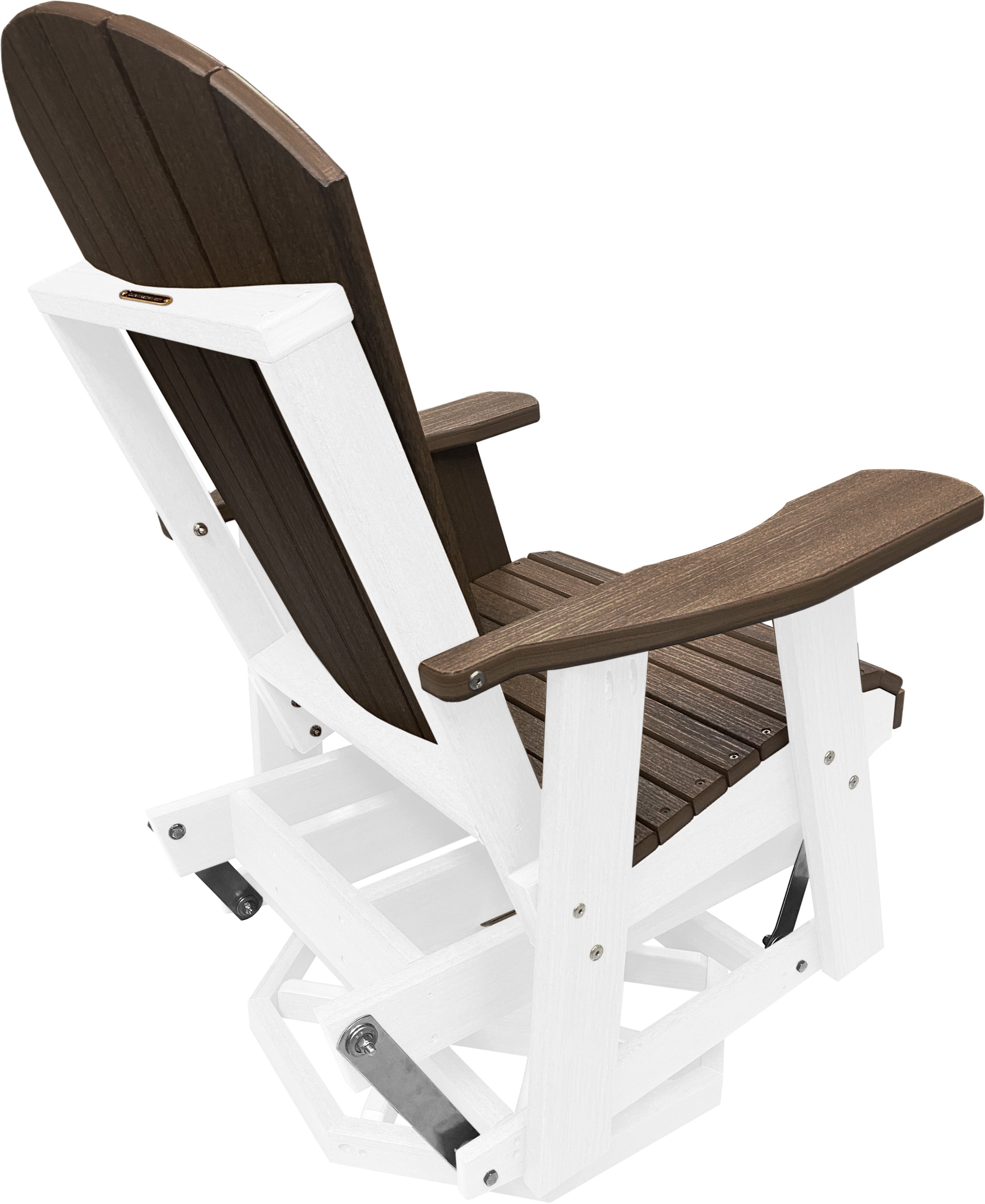 3-Piece Adirondack Swivel Gliders With Two Tier End Table