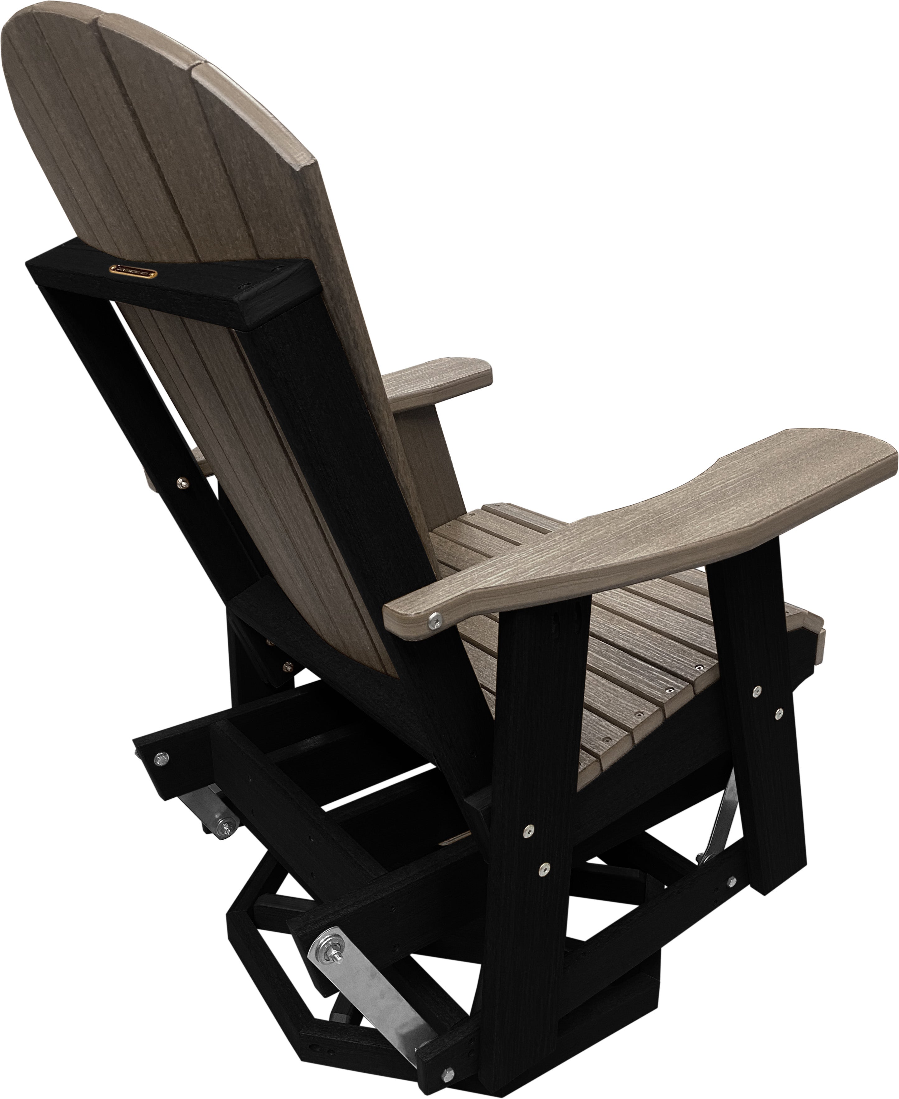 3-Piece Adirondack Swivel Gliders With Two Tier End Table