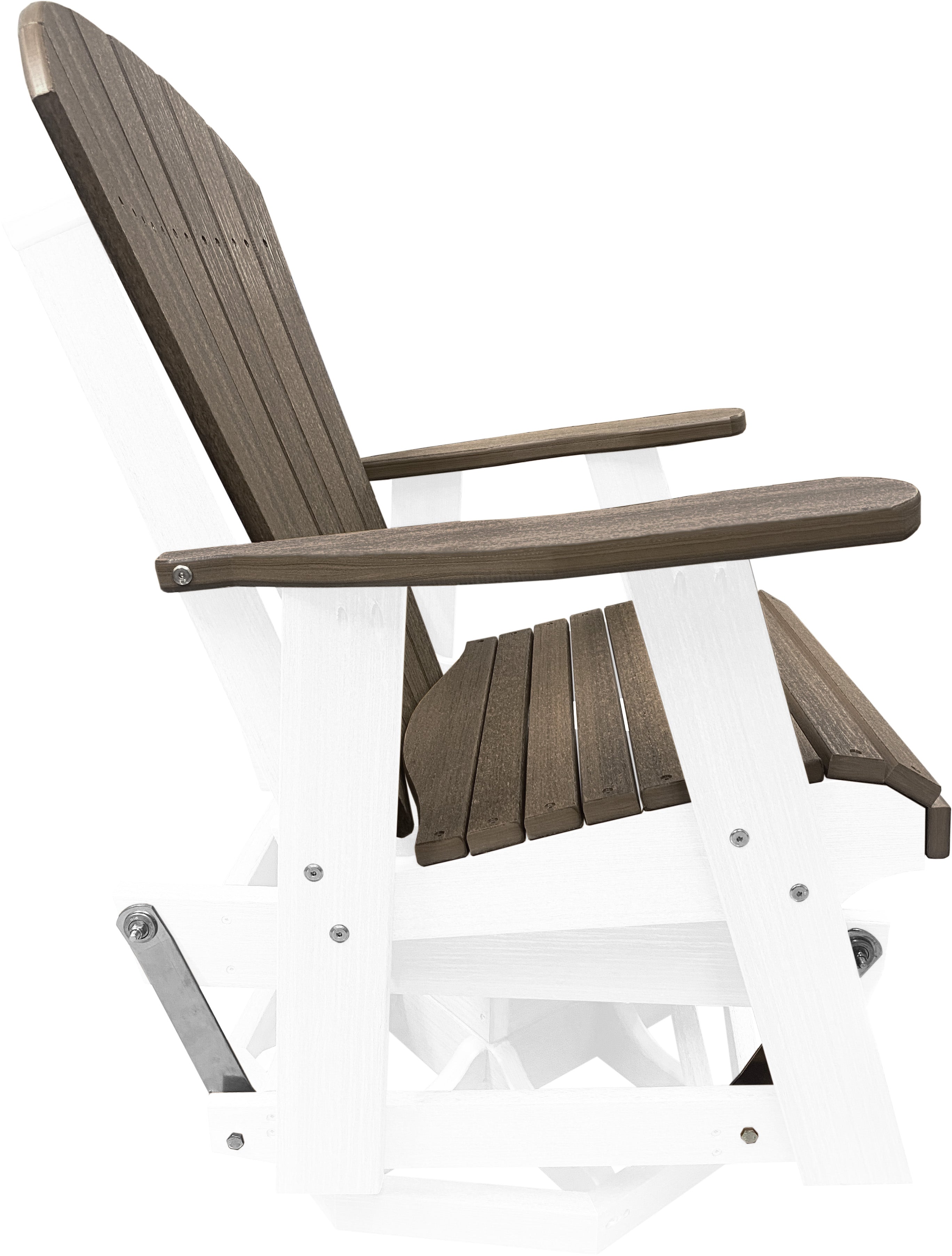 3-Piece Adirondack Swivel Gliders With Two Tier End Table