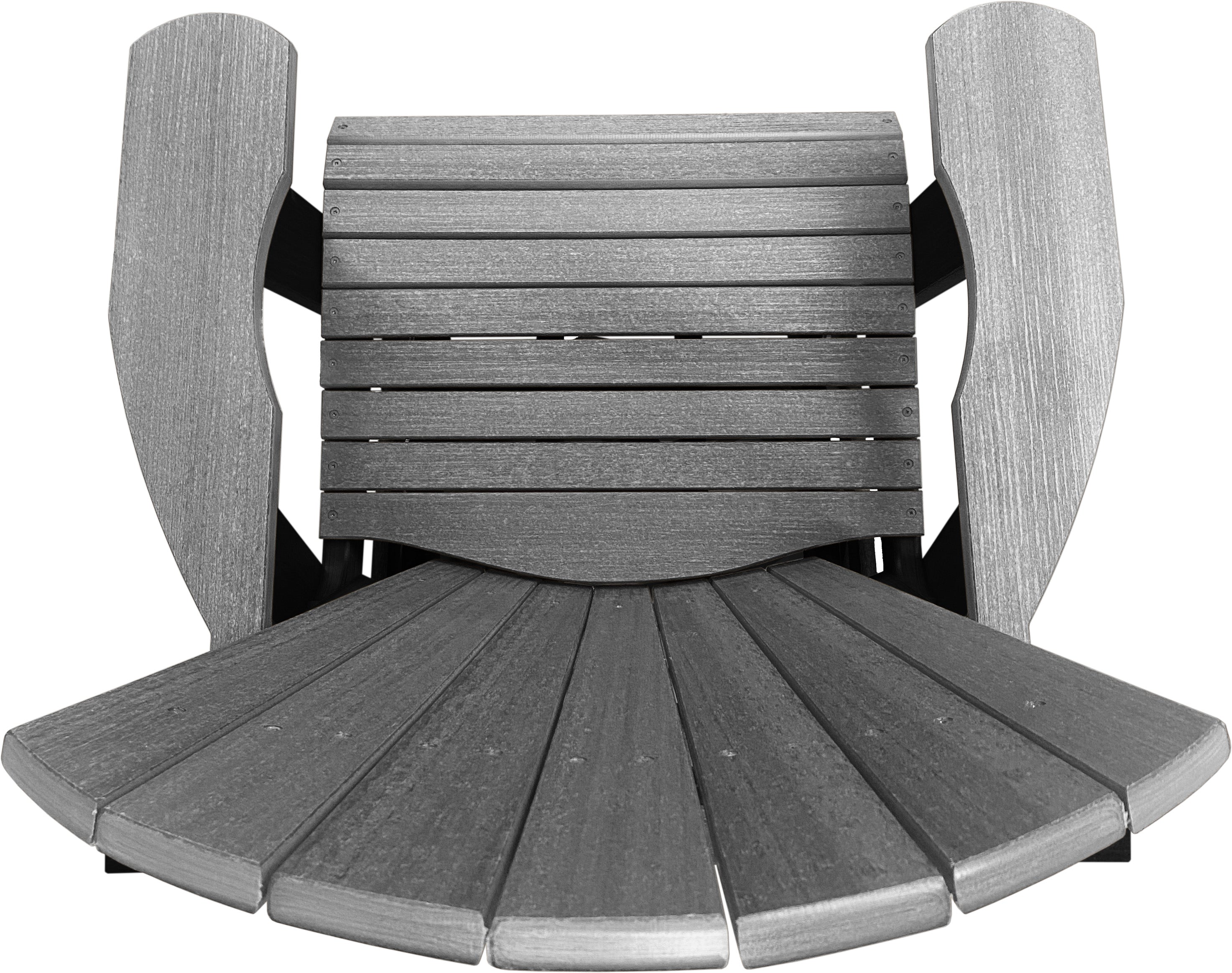 3-Piece Adirondack Swivel Gliders With Two Tier End Table