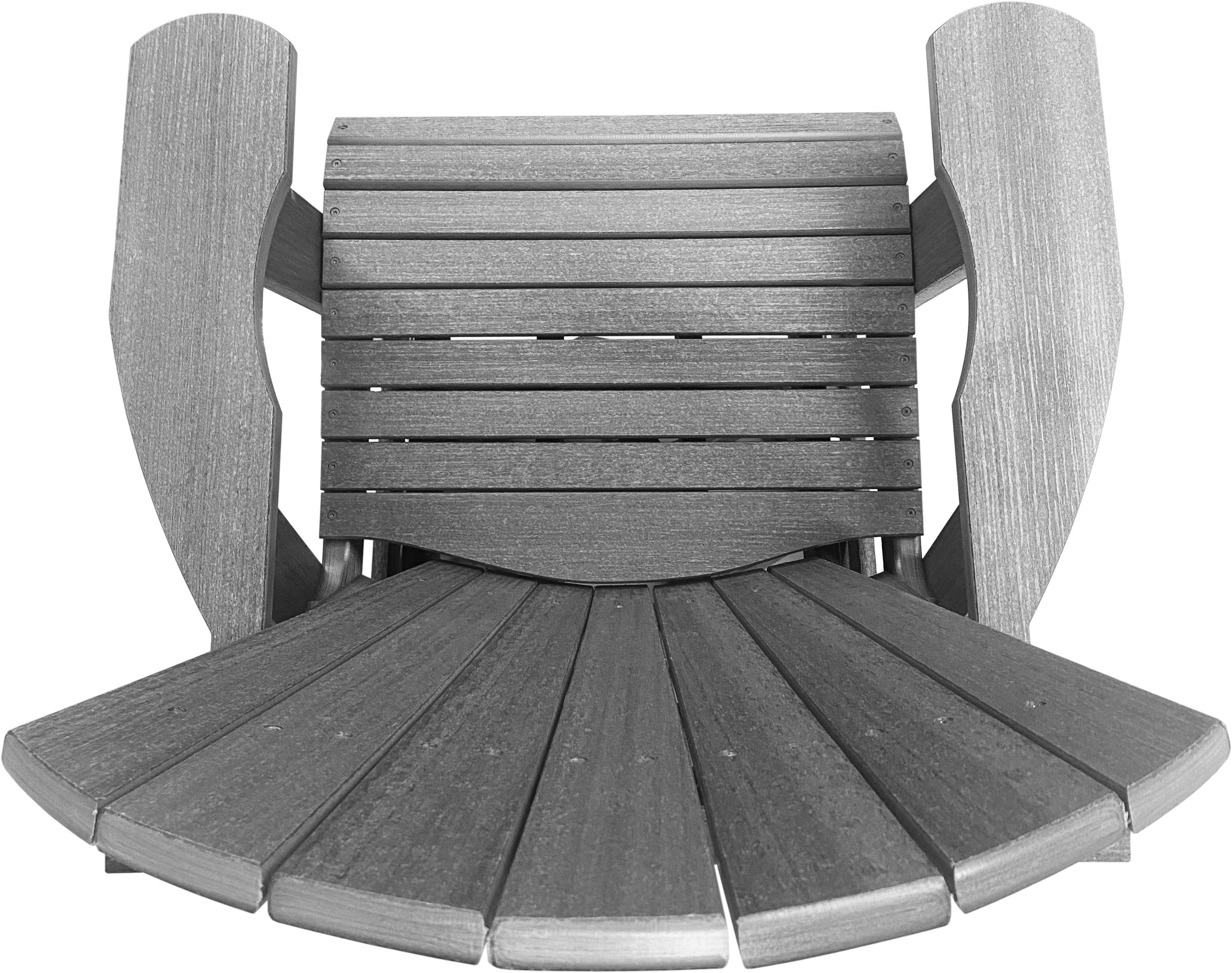 3-Piece Adirondack Swivel Gliders With Two Tier End Table