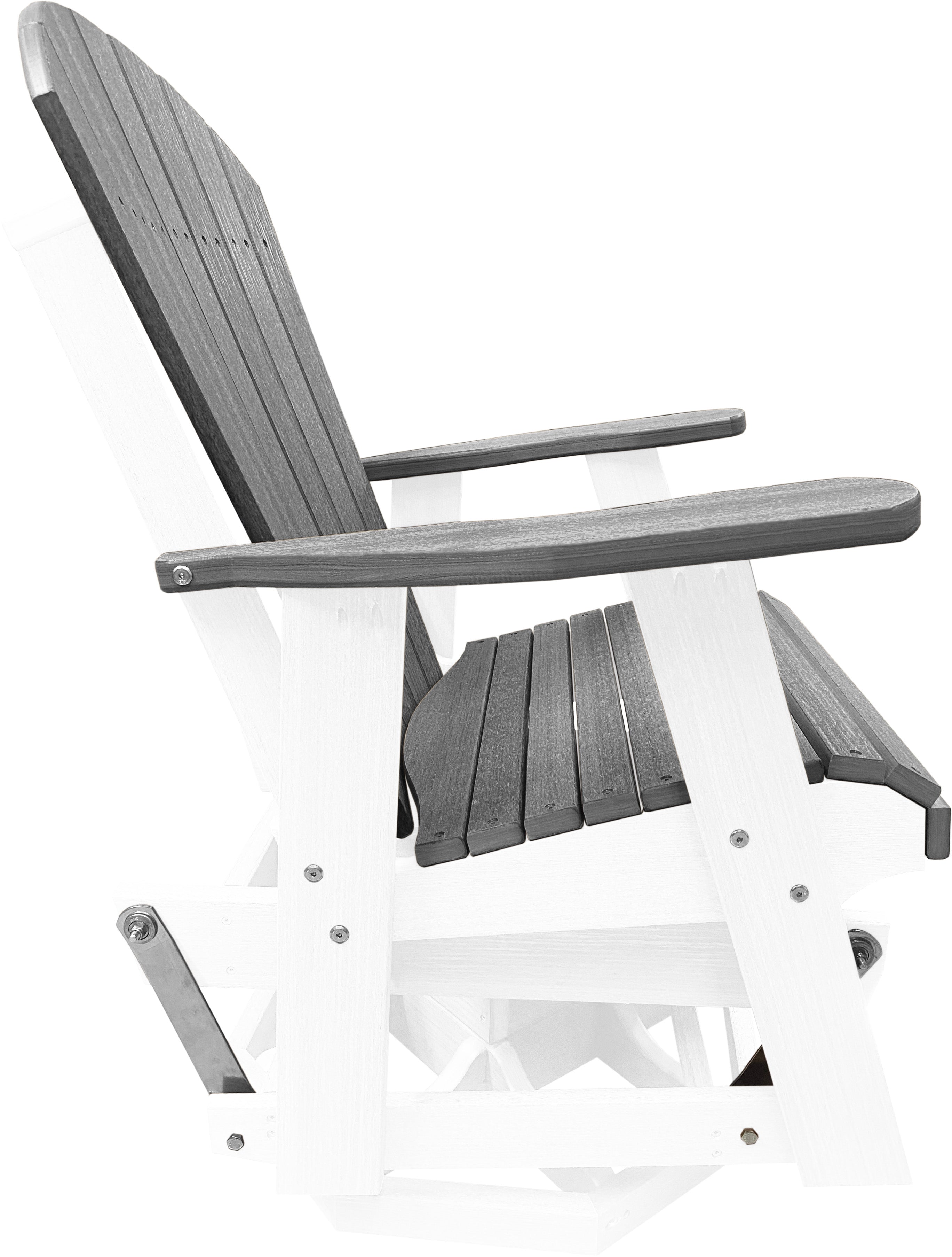 3-Piece Adirondack Swivel Gliders With Two Tier End Table