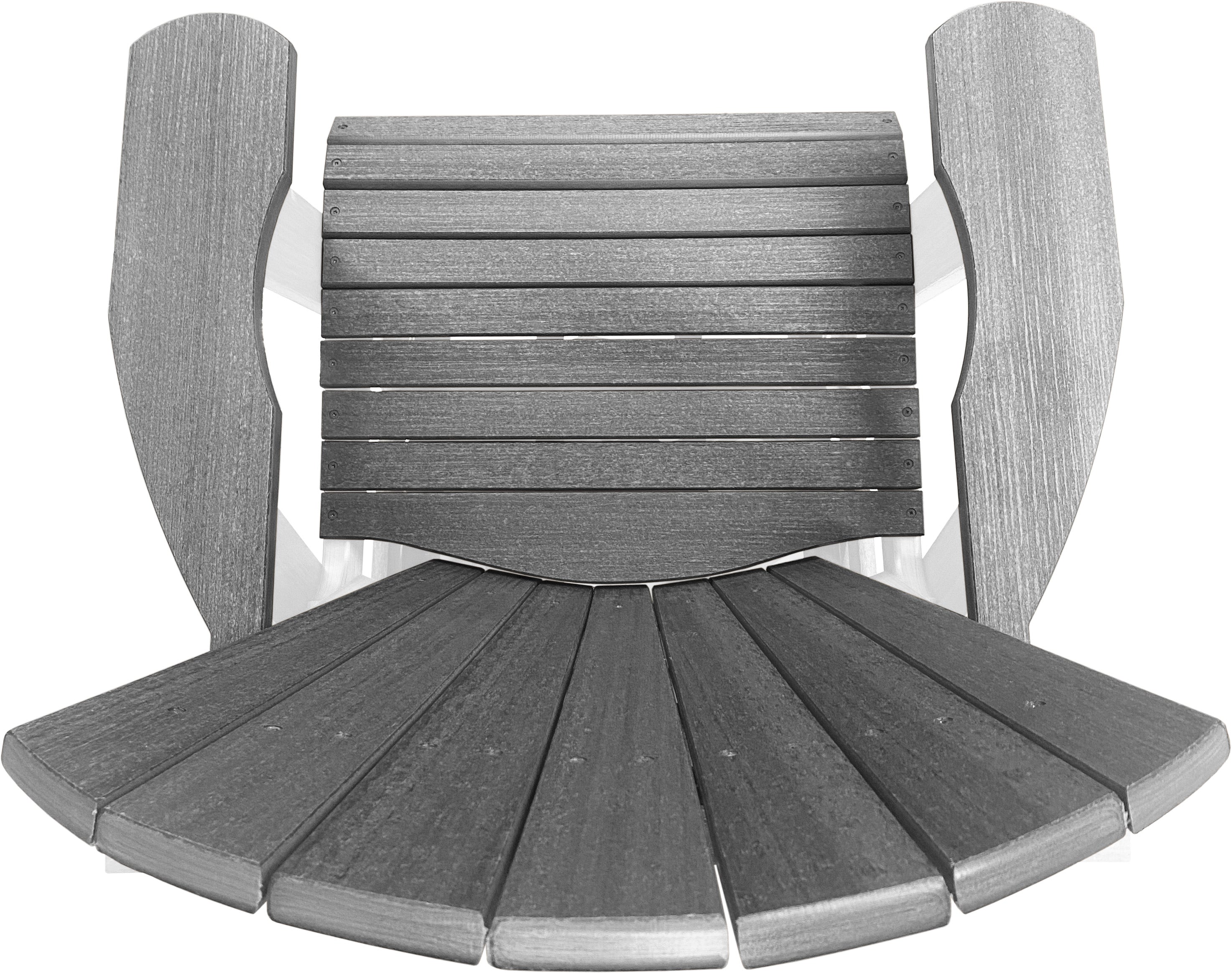 3-Piece Adirondack Swivel Gliders With Two Tier End Table