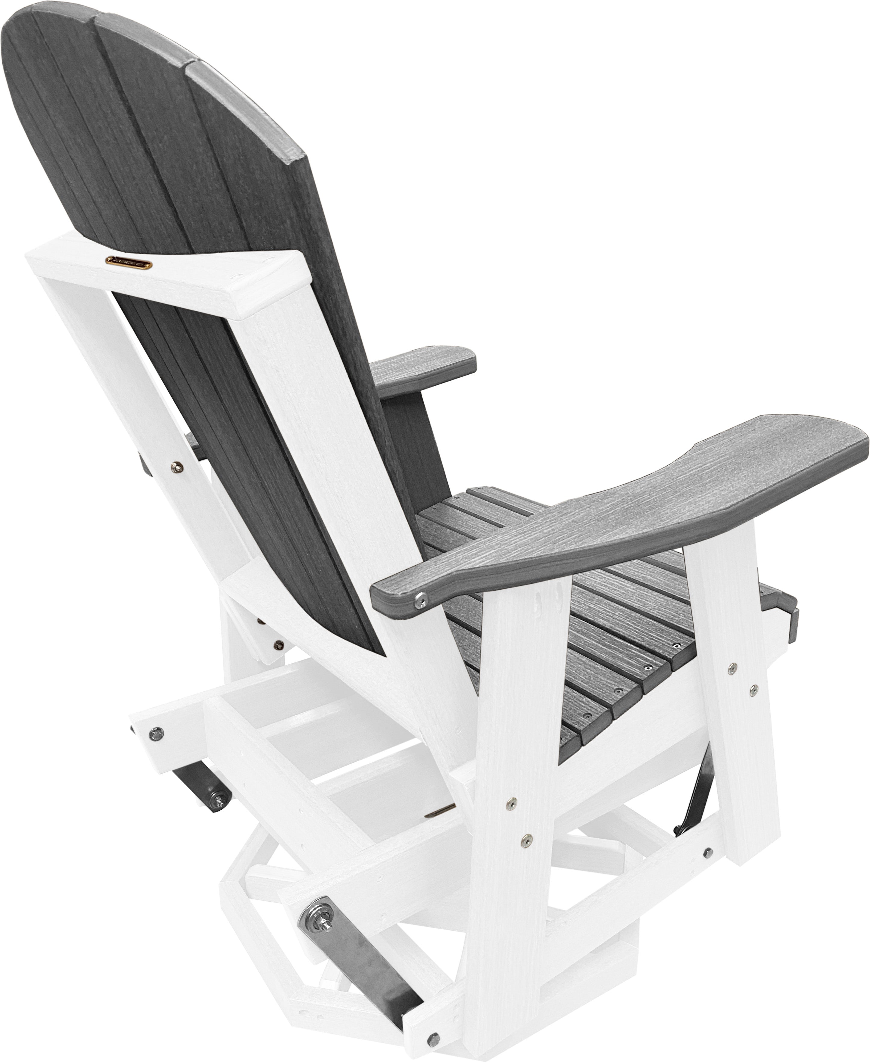 3-Piece Adirondack Swivel Gliders With Two Tier End Table