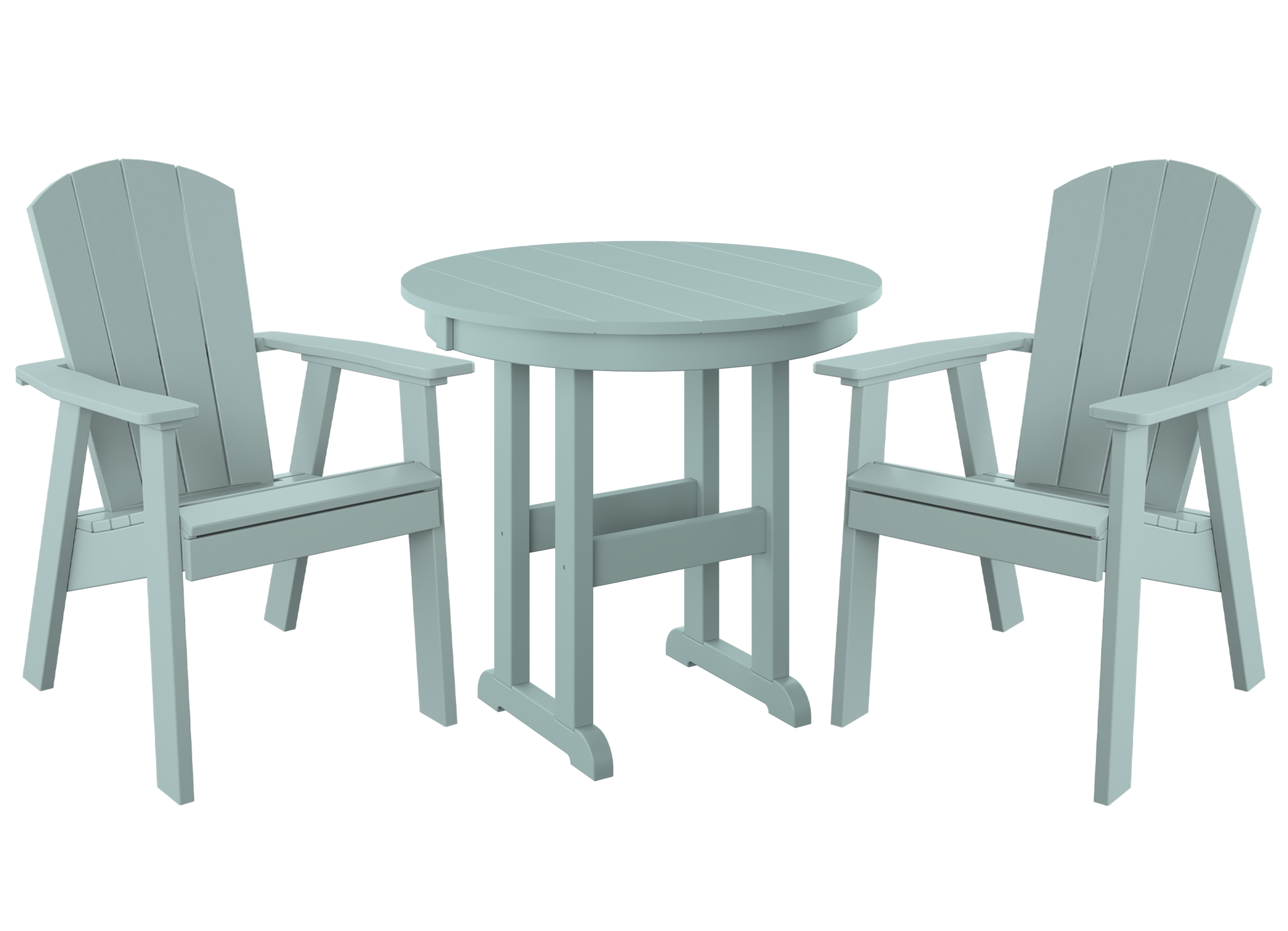 DuraWeather Poly® 3-Piece Yorkshire Adirondack Bistro Set