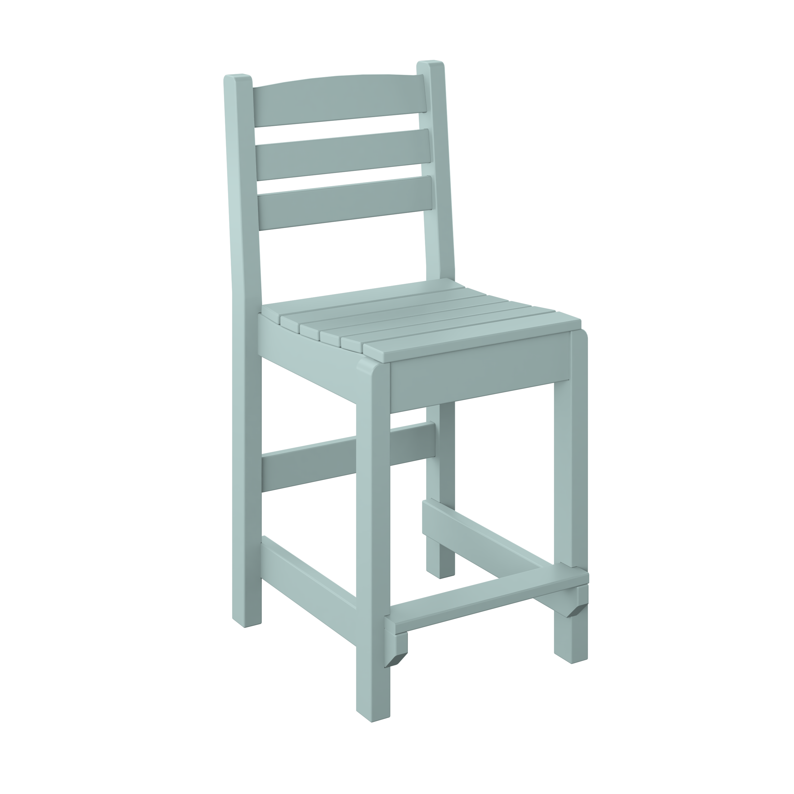 DURAWEATHER POLY® 5-Piece 38” Farmhouse Counter Set Two Side Chairs Two Arm Chairs