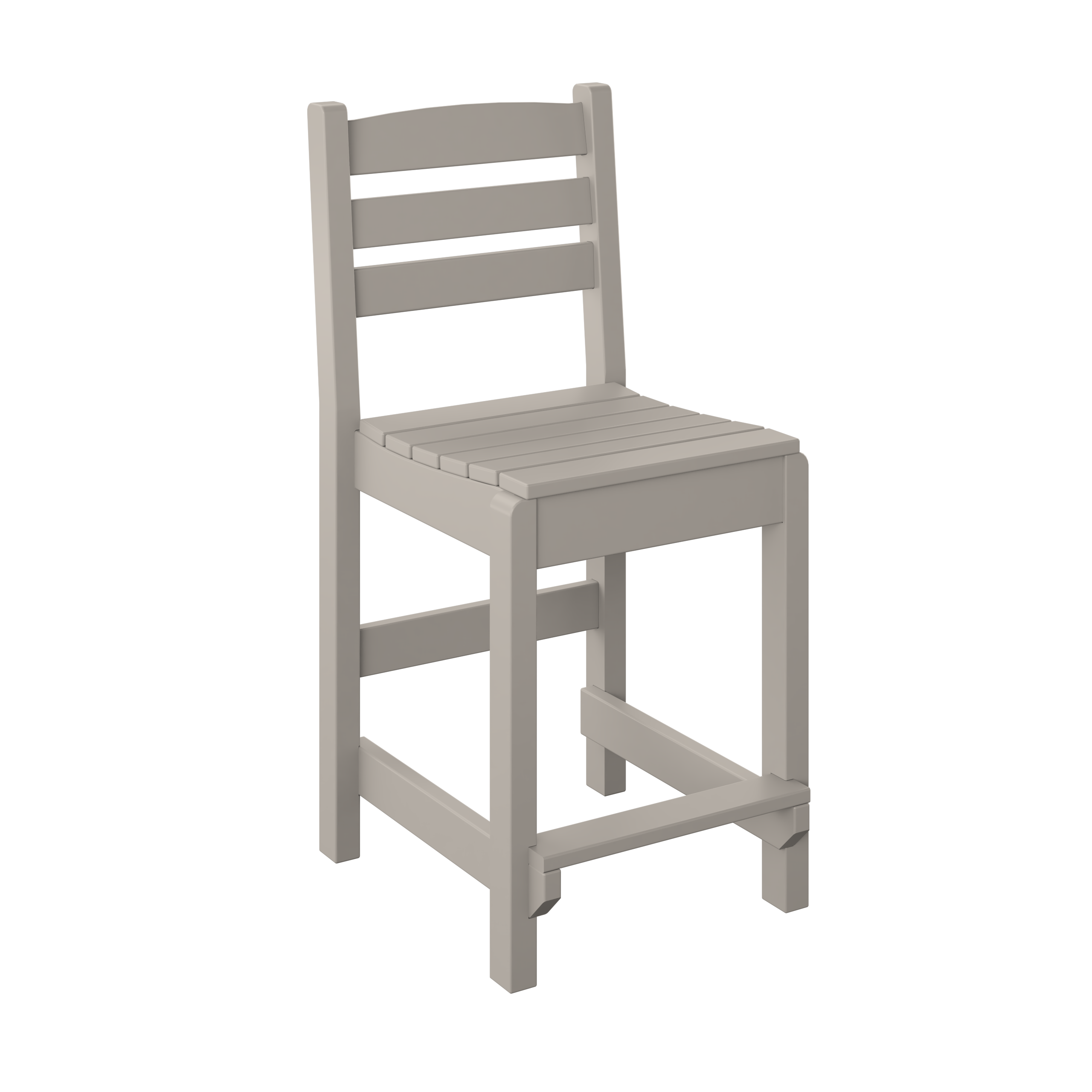 DURAWEATHER POLY® 5-Piece 38” Farmhouse Counter Set Two Side Chairs Two Arm Chairs