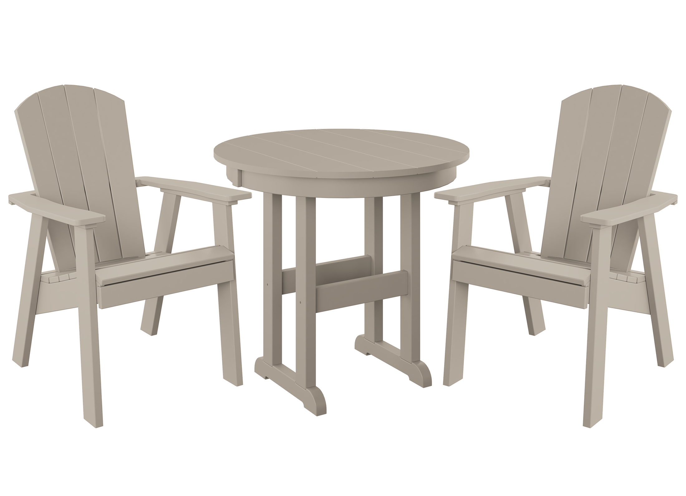 DuraWeather Poly® 3-Piece Yorkshire Adirondack Bistro Set