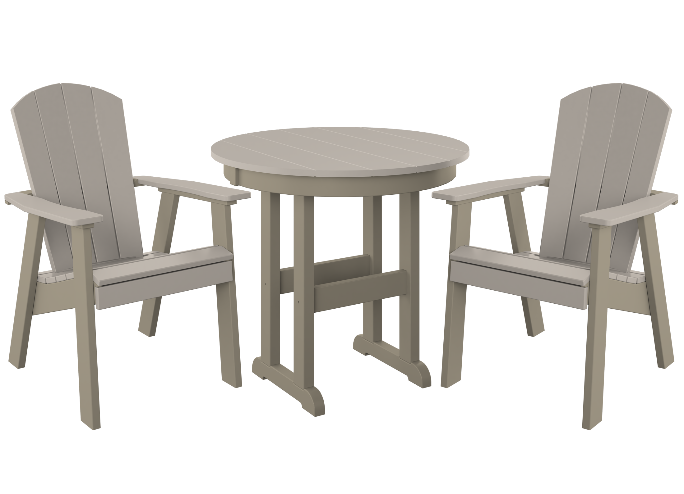 DuraWeather Poly® 3-Piece Yorkshire Adirondack Bistro Set