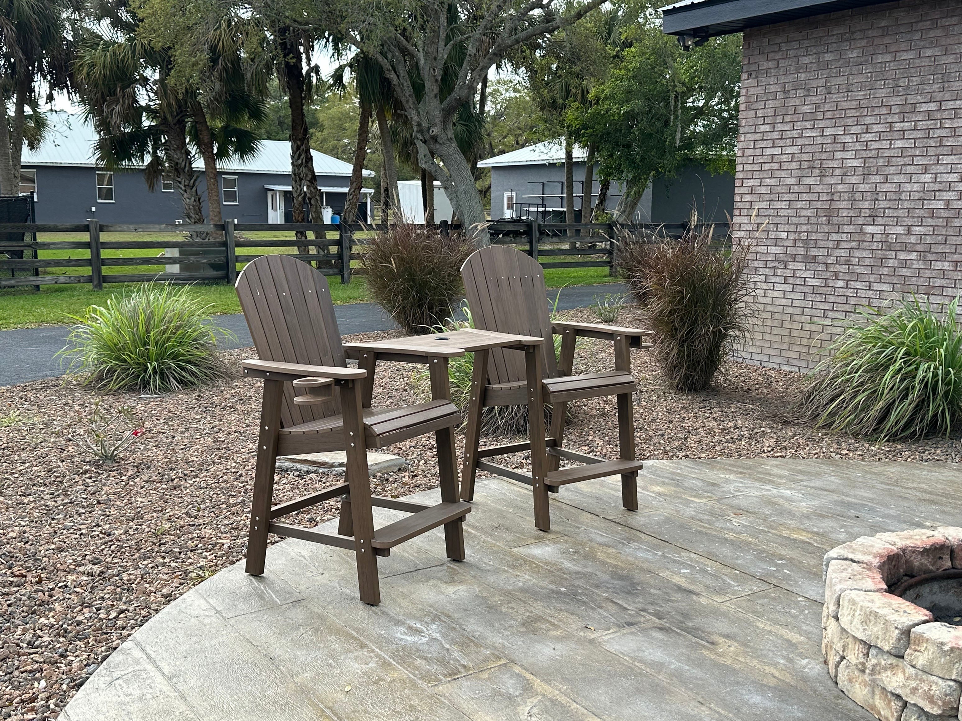 Counter Height Bistro Tete-a-tete With Cupholders