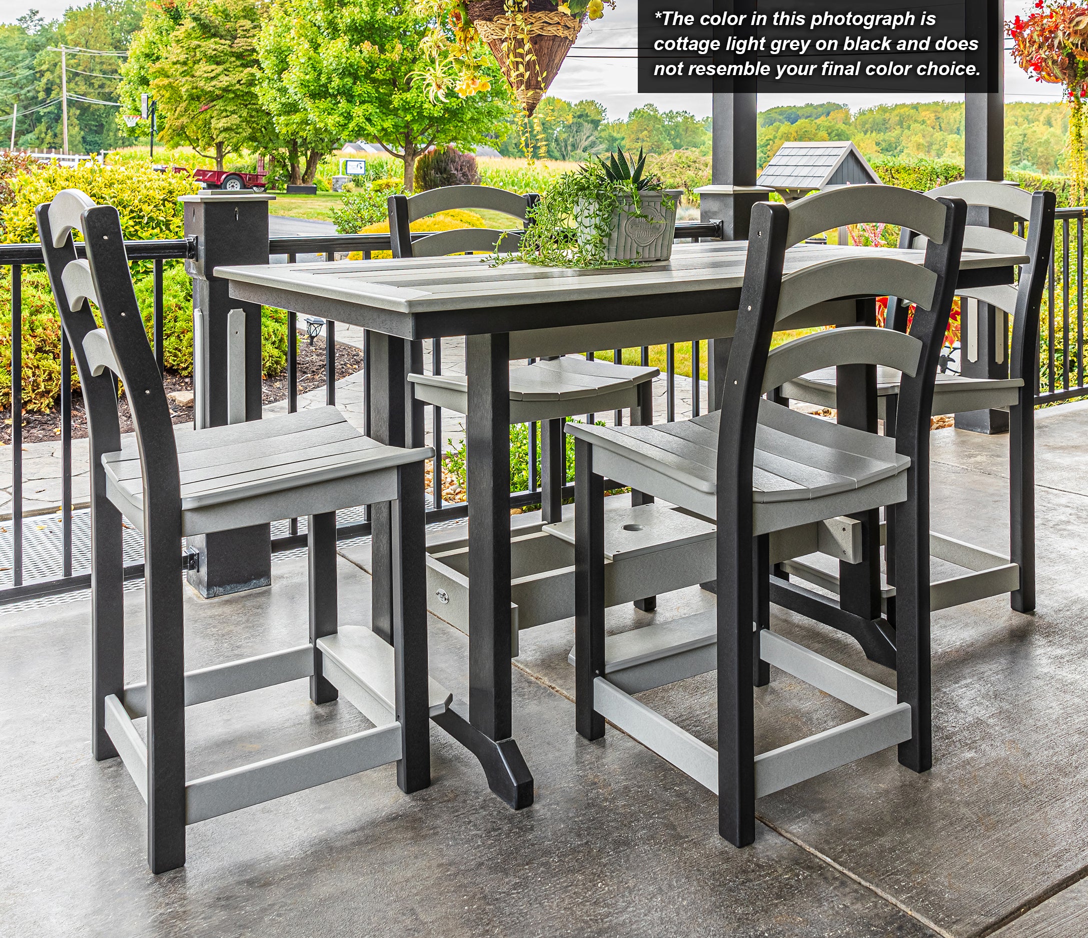 DuraWeather Poly® 5-Piece Gardenia Counter Set